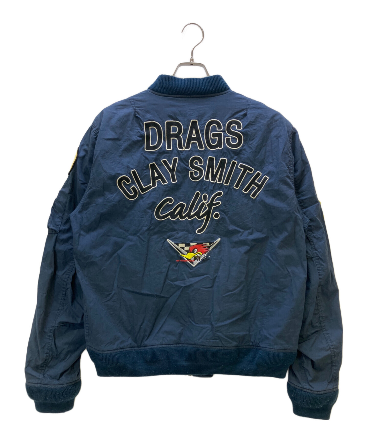 中古・古着通販】CLAY SMITH (クレイスミス) MA-1ジャケット ネイビー