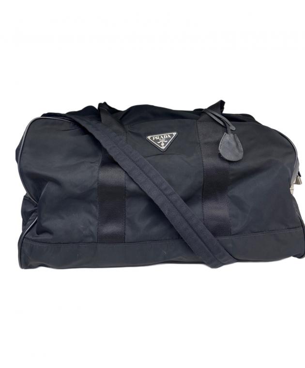 中古・古着通販】PRADA (プラダ) ナイロンボストンバッグ ブラック