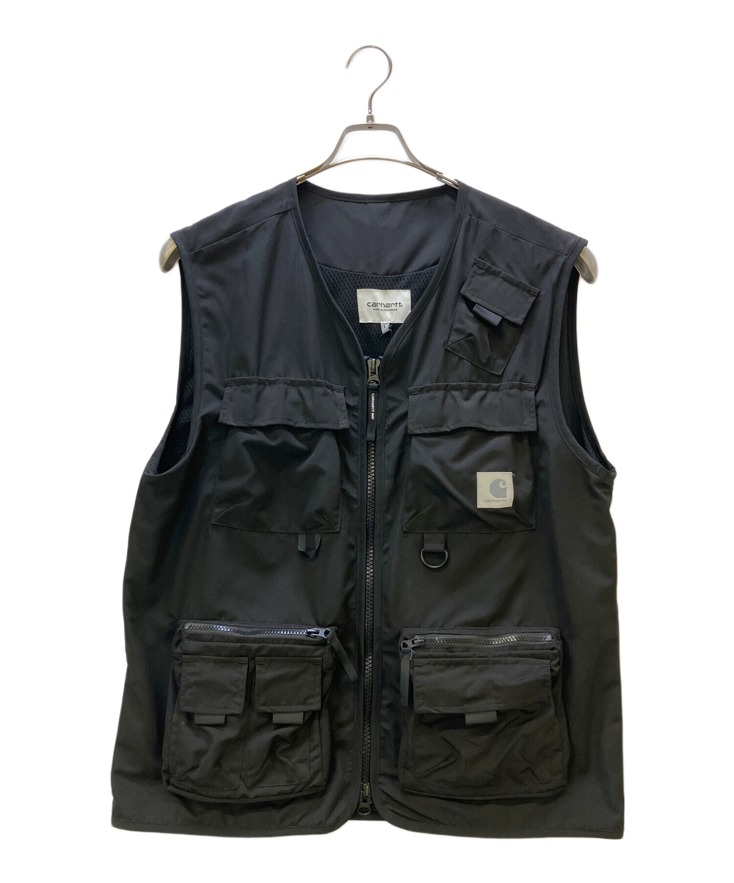 【USA製】Carhartt カーハート裏キルティングベストブラックL古着 中古・古着通販】CarHartt (カーハート) ナイロンベスト ブラック
