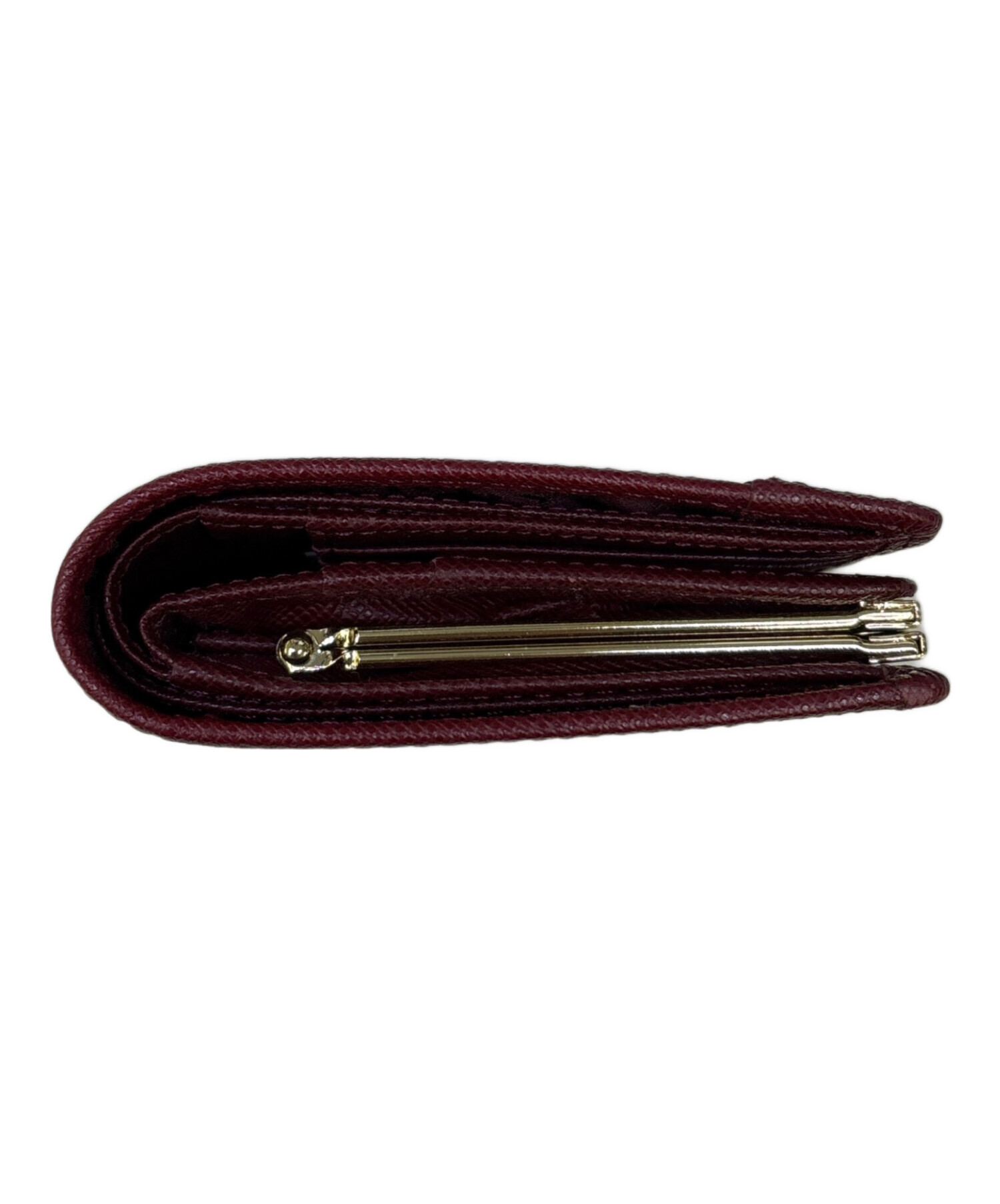 中古・古着通販】BURBERRY (バーバリー) がま口2つ折り財布 ベージュ