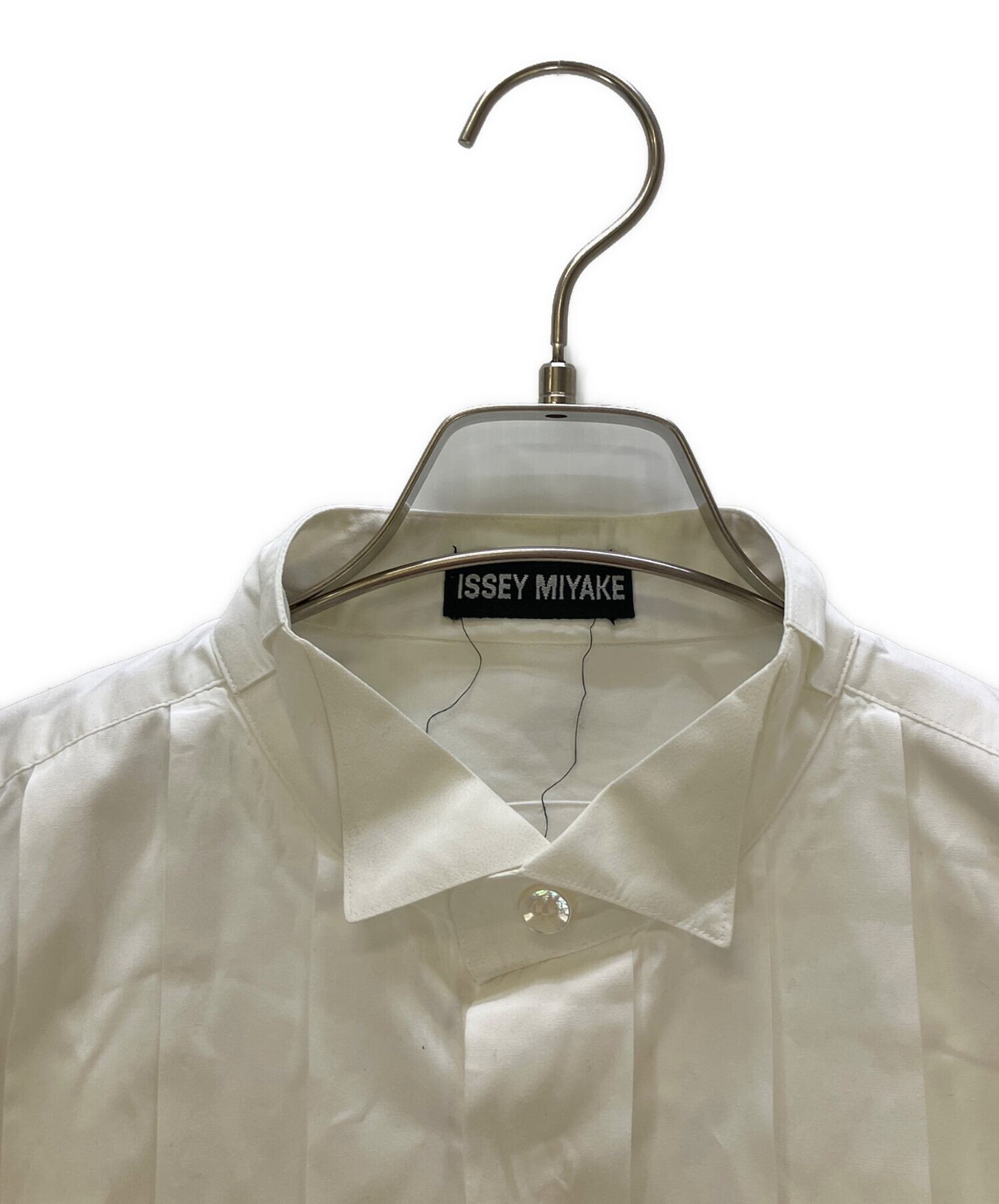 中古・古着通販】ISSEY MIYAKE (イッセイミヤケ) 長袖シャツ ホワイト 