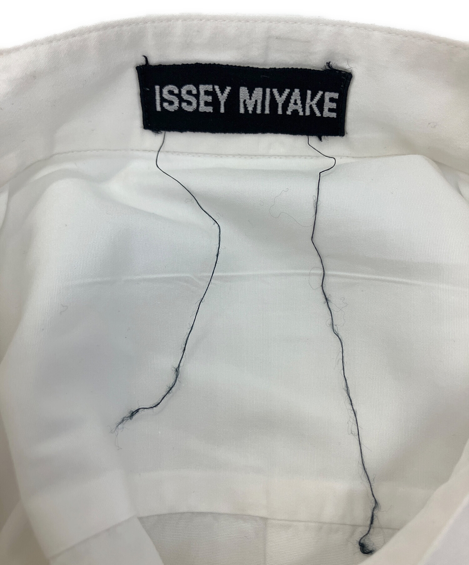 中古・古着通販】ISSEY MIYAKE (イッセイミヤケ) 長袖シャツ ホワイト