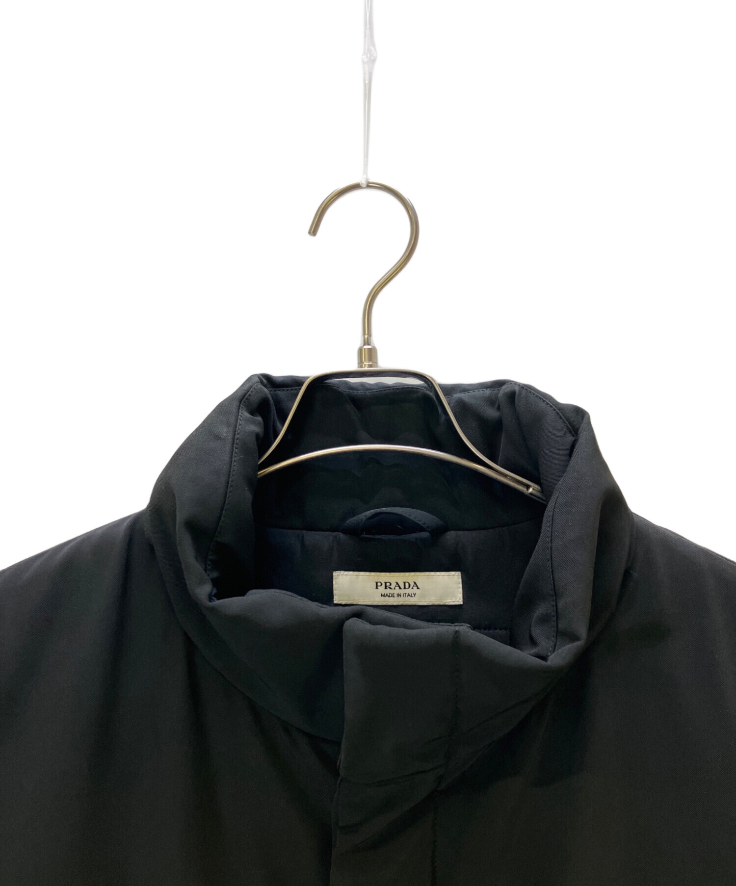 PRADA プラダ 中綿 ナイロンコート ブラック S ユニセックス 中古