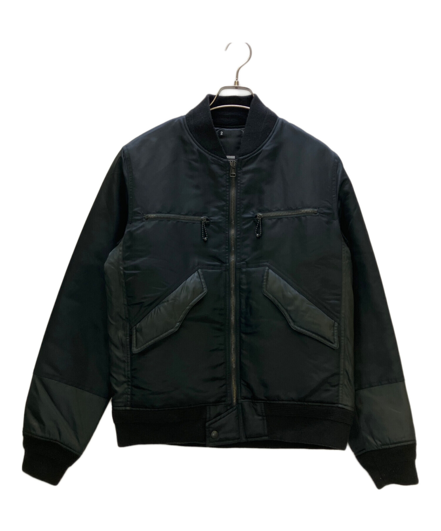 NEIGHBORHOOD ネイバーフッド MA-1 フライトジャケット 黒 M 中古・古着通販】NEIGHBORHOOD (ネイバーフッド) MA-1ジャケット