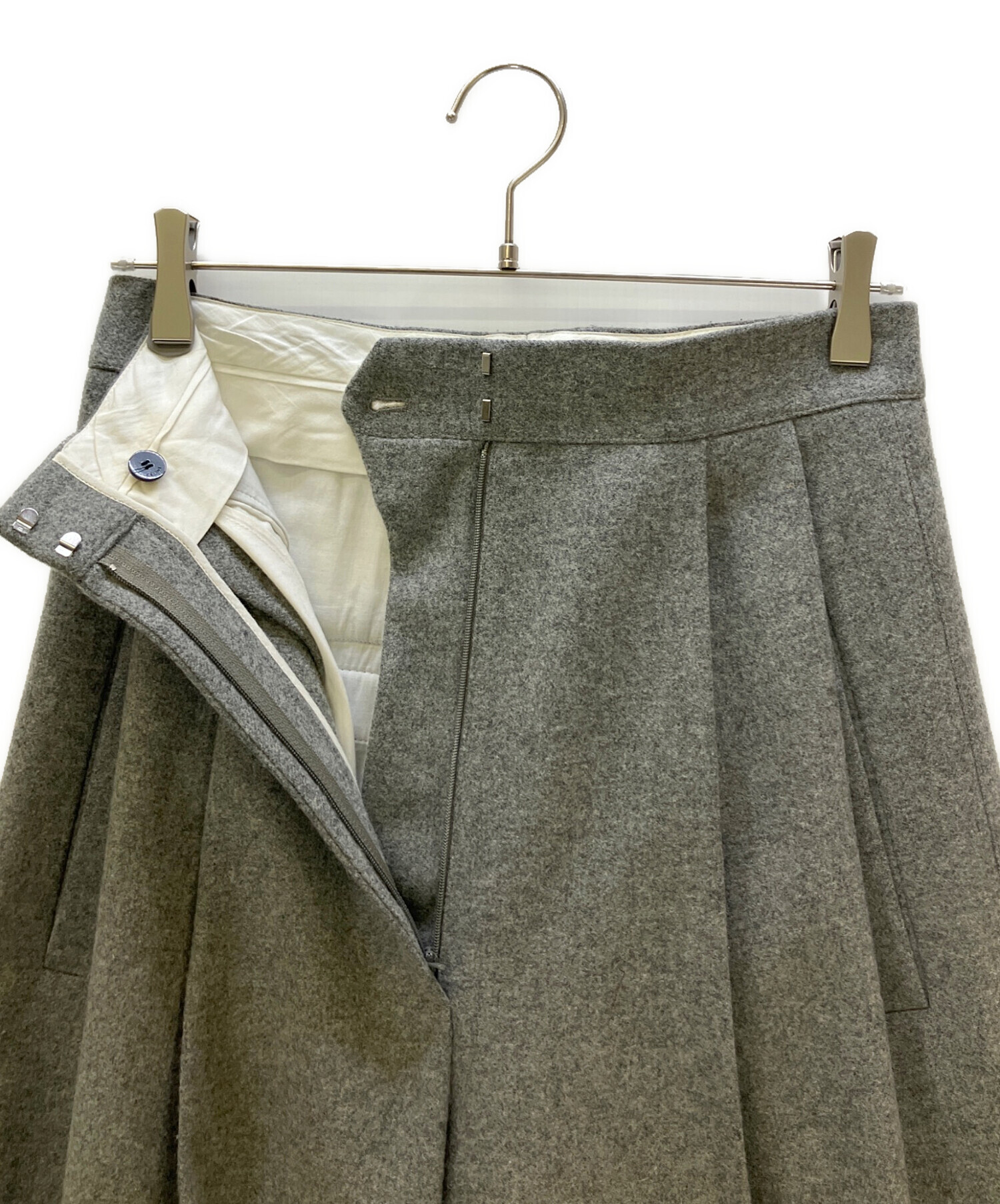 中古・古着通販】CELINE (セリーヌ) ウールパンツ グレー サイズ:38