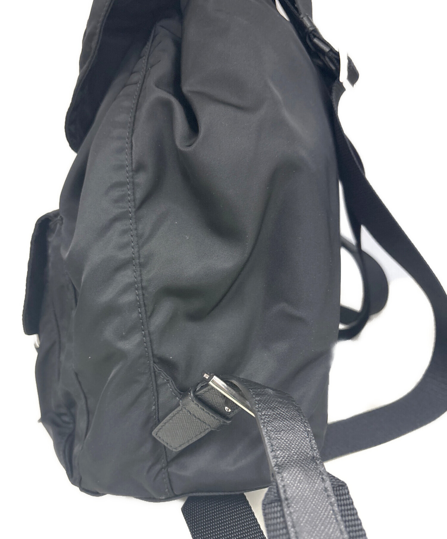 中古・古着通販】PRADA (プラダ) ナイロンリュック ブラック｜ブランド