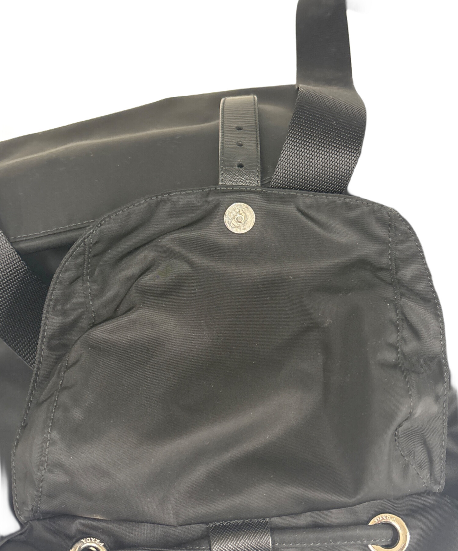 中古・古着通販】PRADA (プラダ) ナイロンリュック ブラック｜ブランド