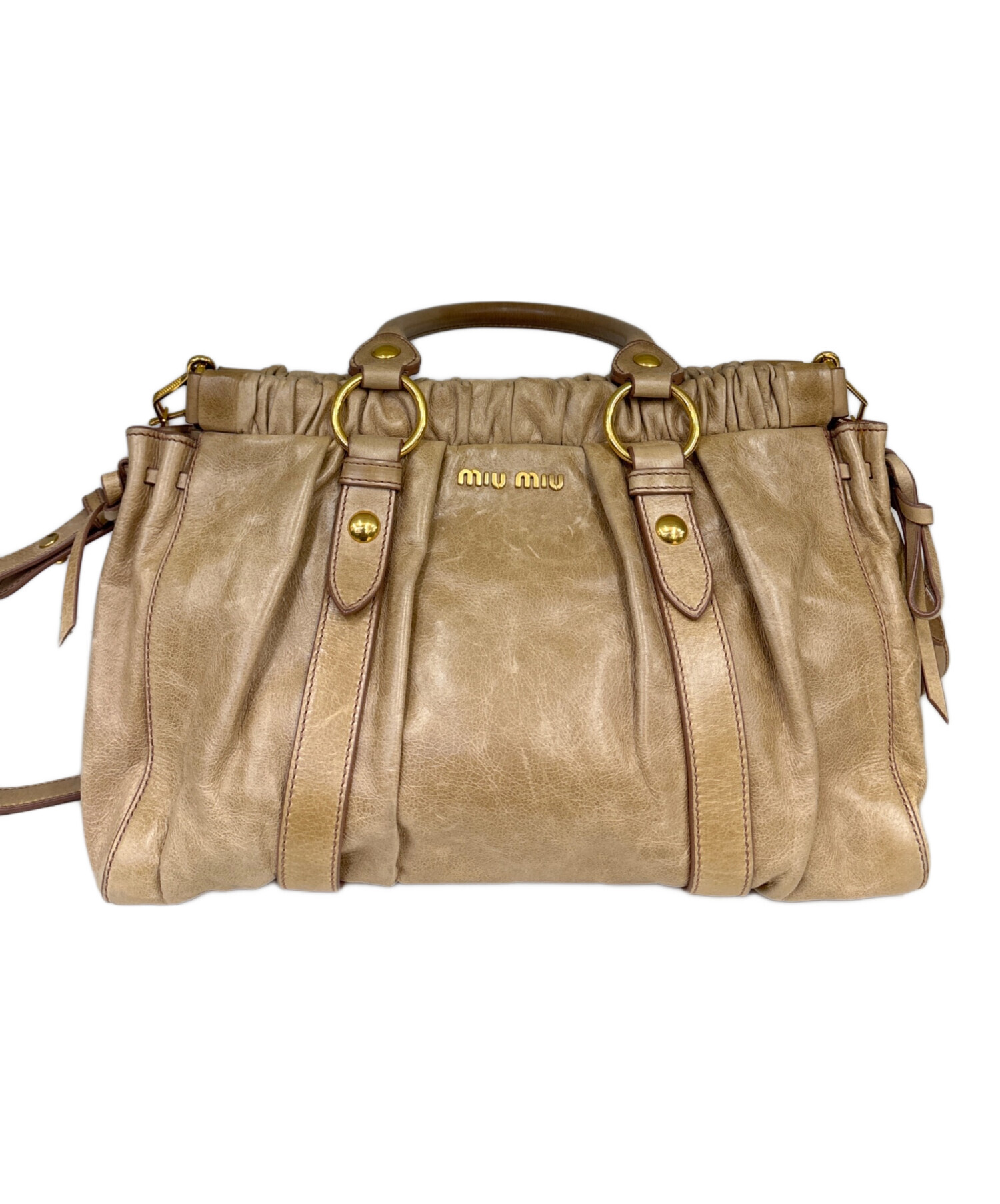 中古・古着通販】MIU MIU (ミュウミュウ) 2WAYショルダーバッグ 