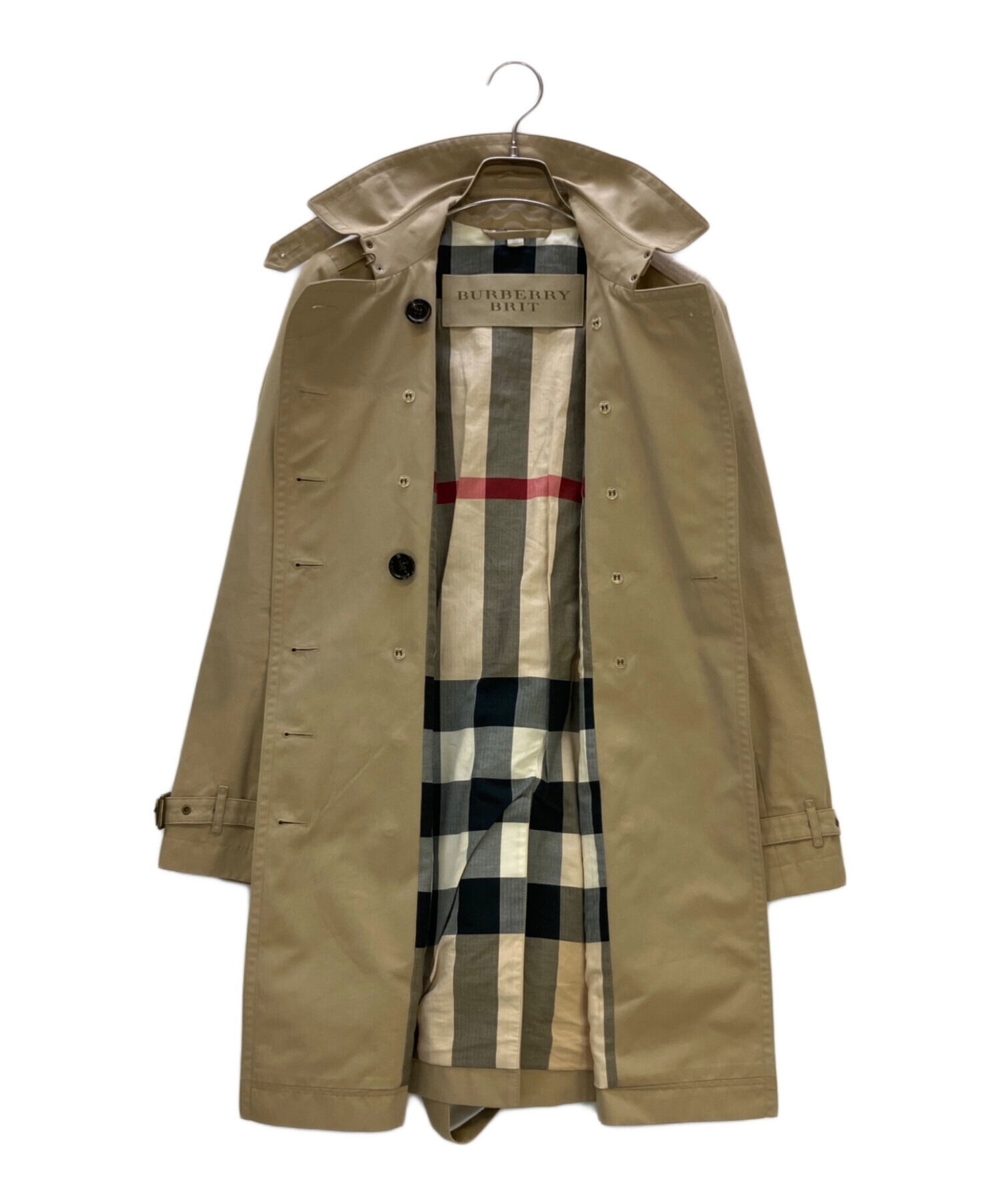 BURBERRY BRIT バーバリーブリット コート M ベージュ 中古・古着通販】BURBERRY BRIT (バーバリーブリット) トレンチコート
