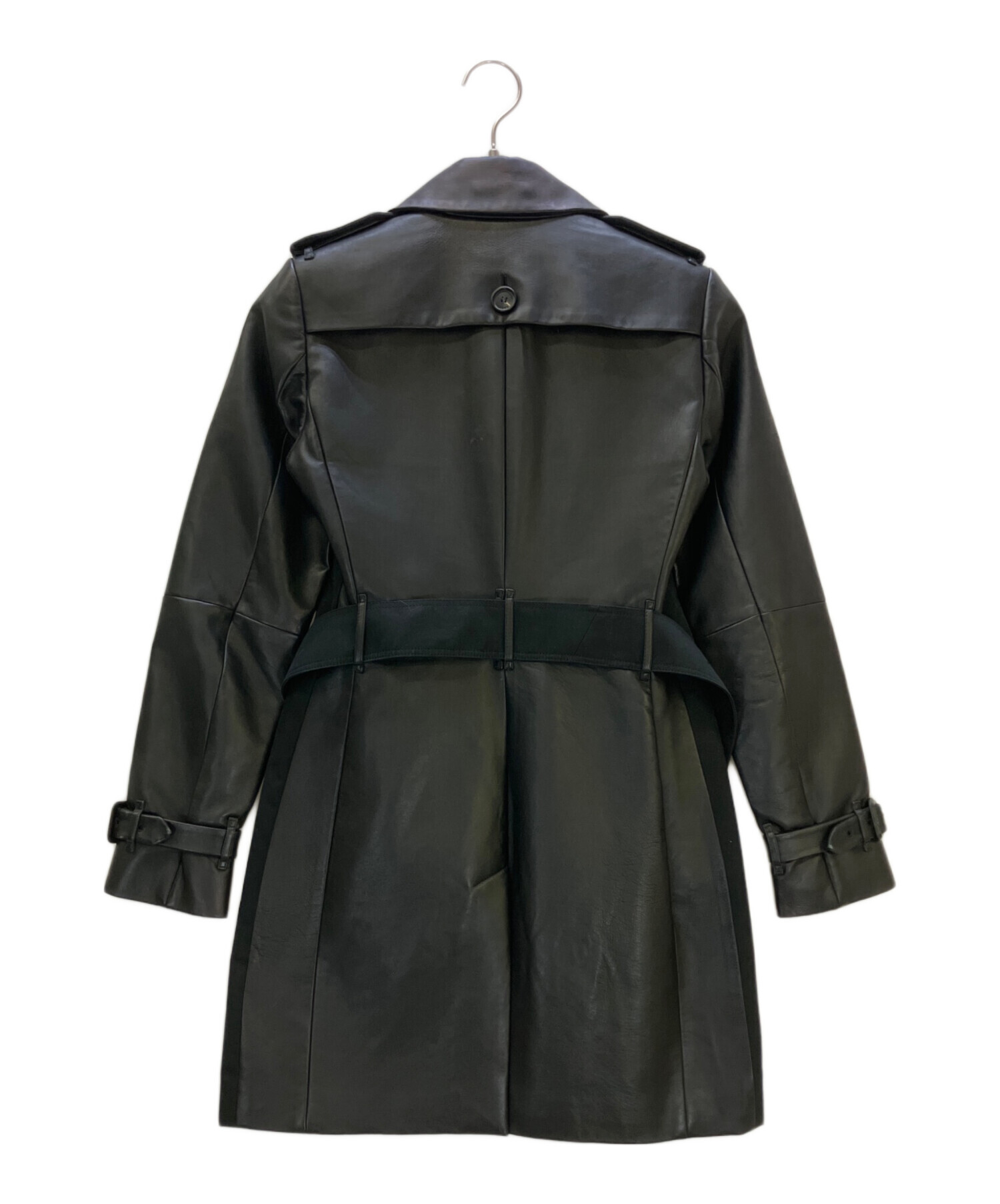 バーバリー　　ロンドン　　コート 中古・古着通販】BURBERRY LONDON (バーバリーロンドン) レザー切替