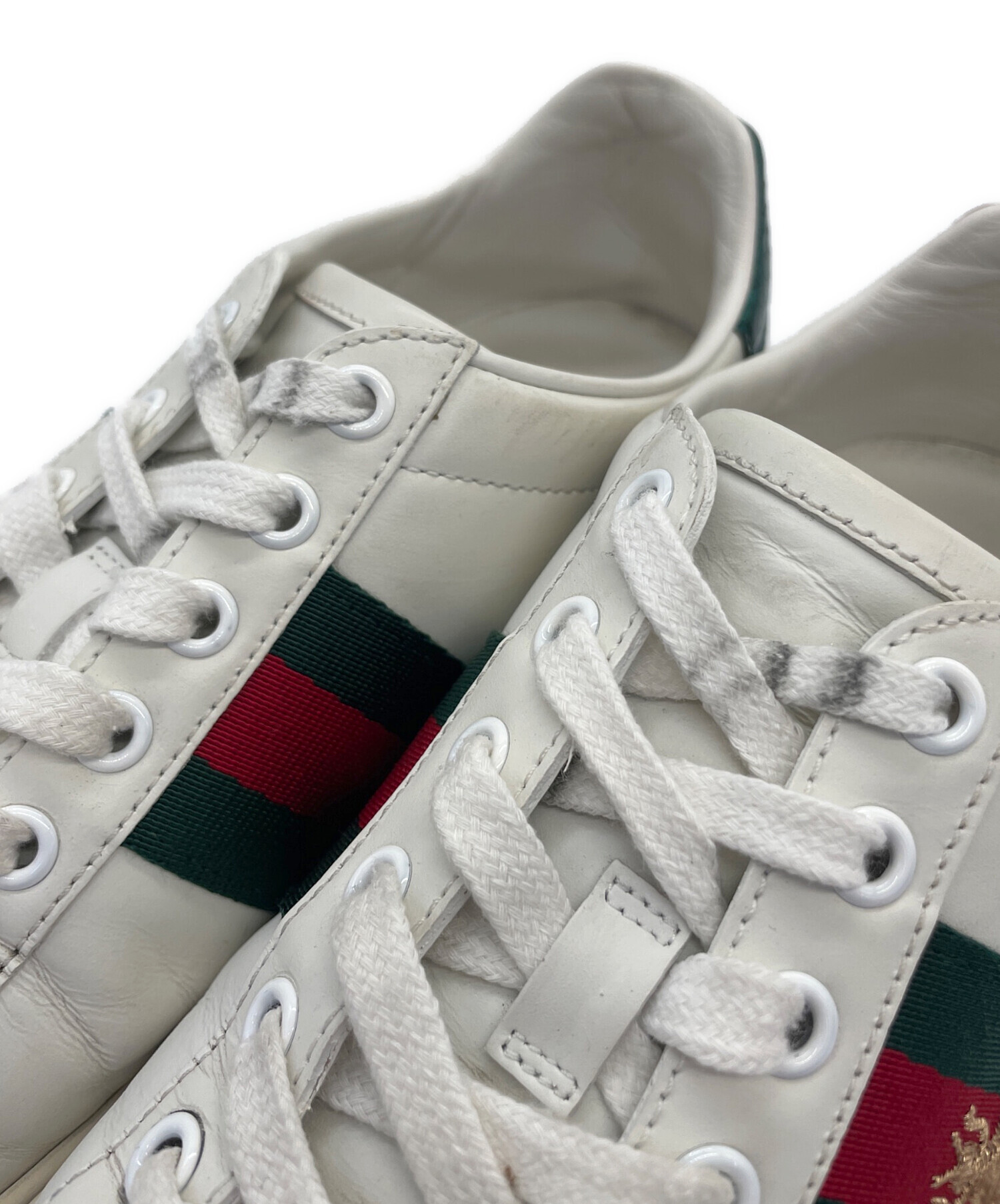 中古品 グッチ GUCCI スニーカー 670415 レディース サイズ39 中古・古着通販】GUCCI (グッチ) ローカットスニーカー ホワイト