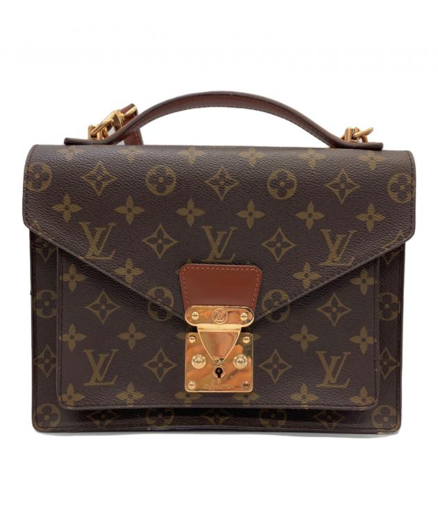 LOUIS VUITTON ルイヴィトン　モノグラム　モンソー　ハンドバッグ 中古・古着通販】LOUIS VUITTON (ルイ ヴィトン) ショルダーバッグ