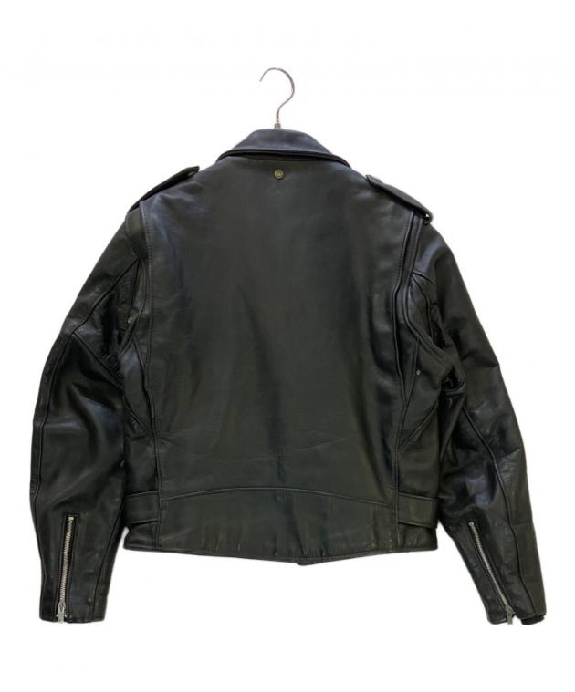 106639 ショット　Perfecto レザーライダースジャケット　黒　40 中古・古着通販】Schott (ショット) ダブルライダースジャケット