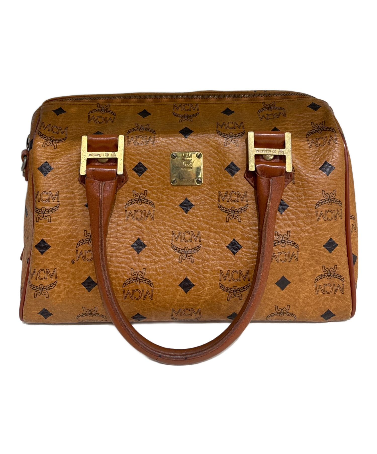 中古・古着通販】MCM (エムシーエム) ミニボストンバッグ ブラウン