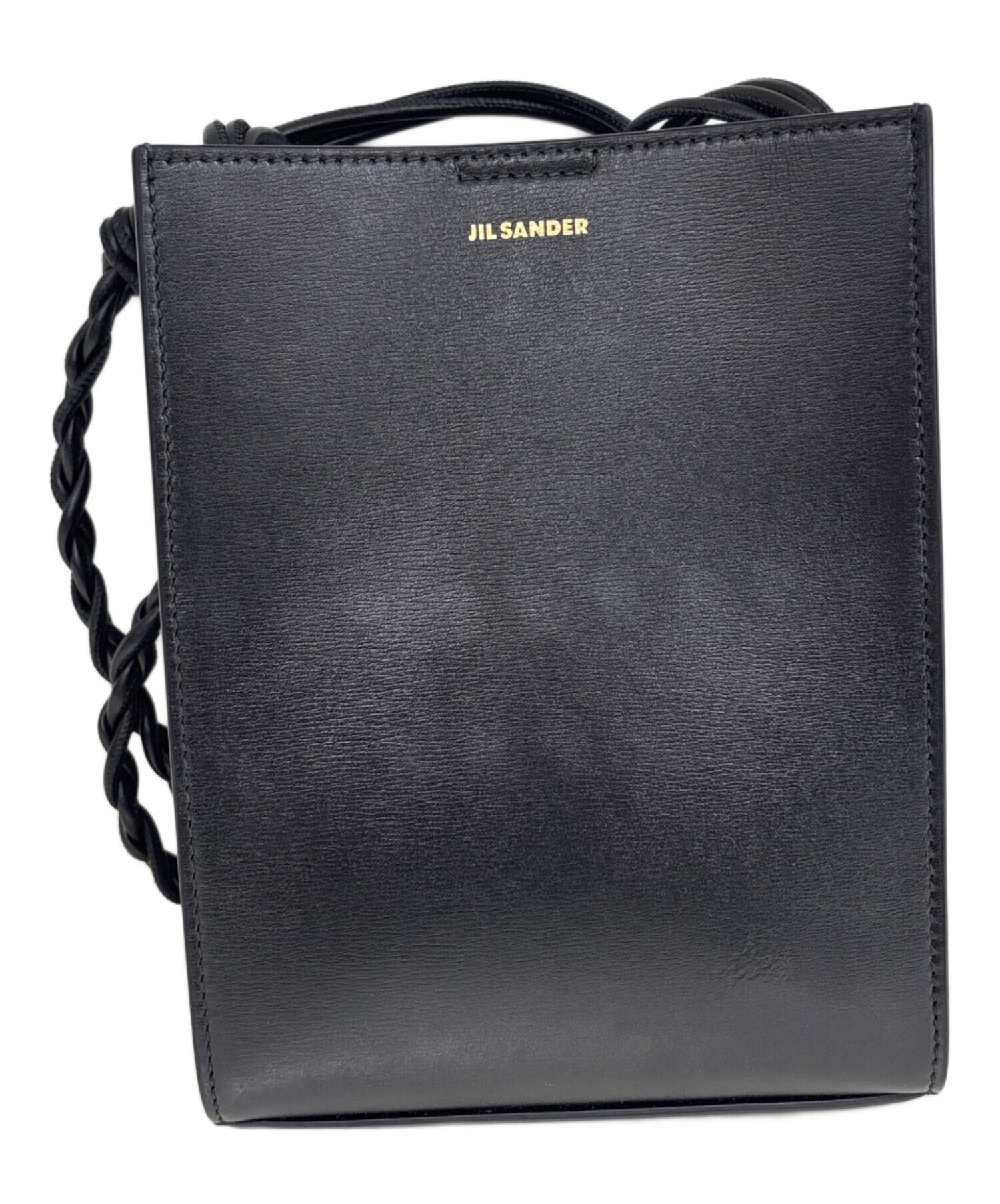 ジャンク品 JIL SANDER タングル ショルダーバッグ ブラック 中古・古着通販】JIL SANDER (ジルサンダー) ショルダーバッグ Tangle