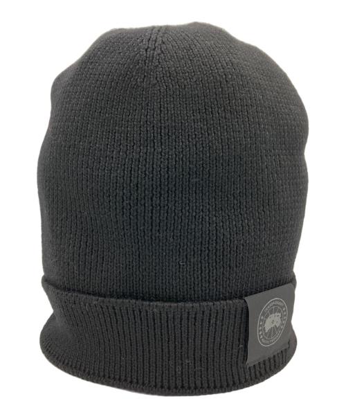 タグ付き新品未使用　カナダグース　ニット帽　帽子 中古・古着通販】CANADA GOOSE (カナダグース) ニット帽 ブラック 未