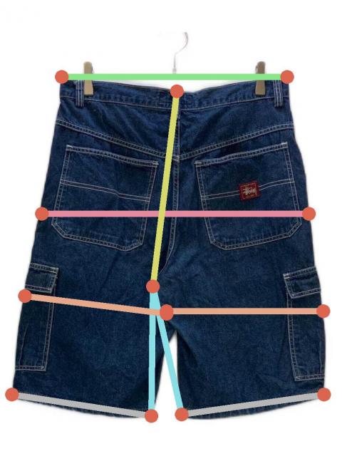 中古・古着通販】stussy (ステューシー) カーゴショーツ OLD STUSSY