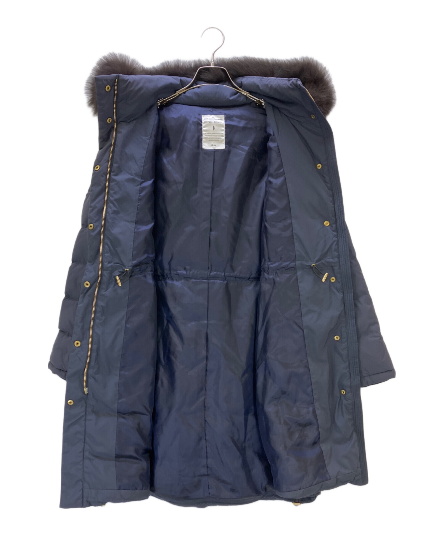 中古・古着通販】IENA (イエナ) ダウンコート ネイビー サイズ:40 