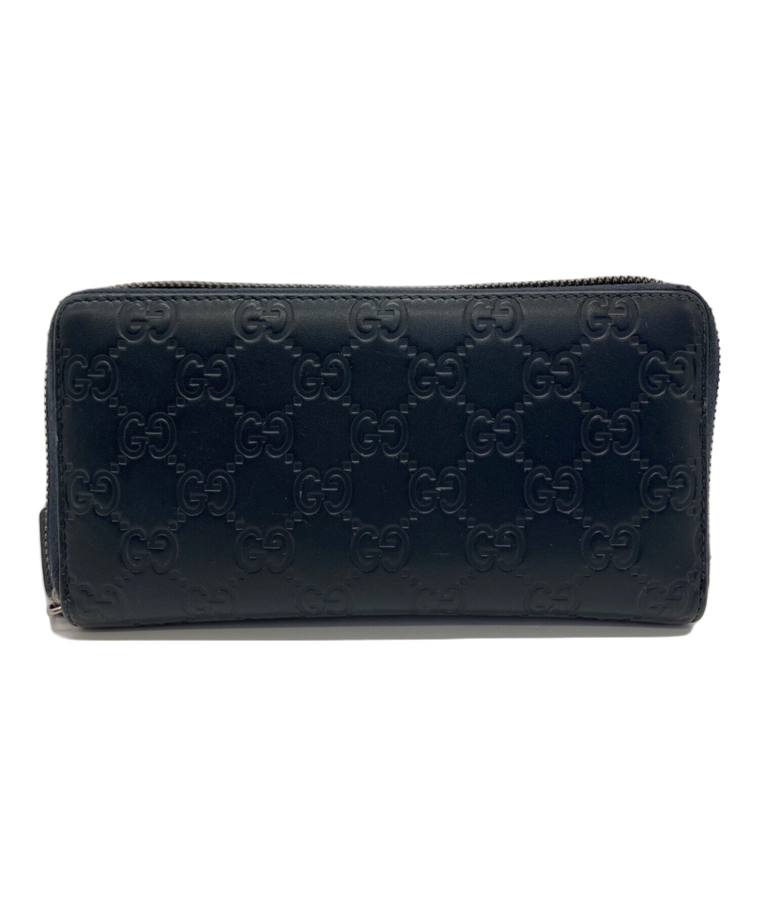 中古・古着通販】GUCCI (グッチ) ラウンドファスナー財布 ネイビー