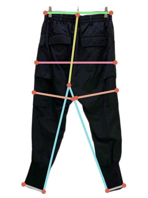 中古・古着通販】Y-3 (ワイスリー) サルエルパンツ ブラック サイズ:S 中古・古着通販】Y-3 (ワイスリー) サルエルパンツ ブラック サイズ:S