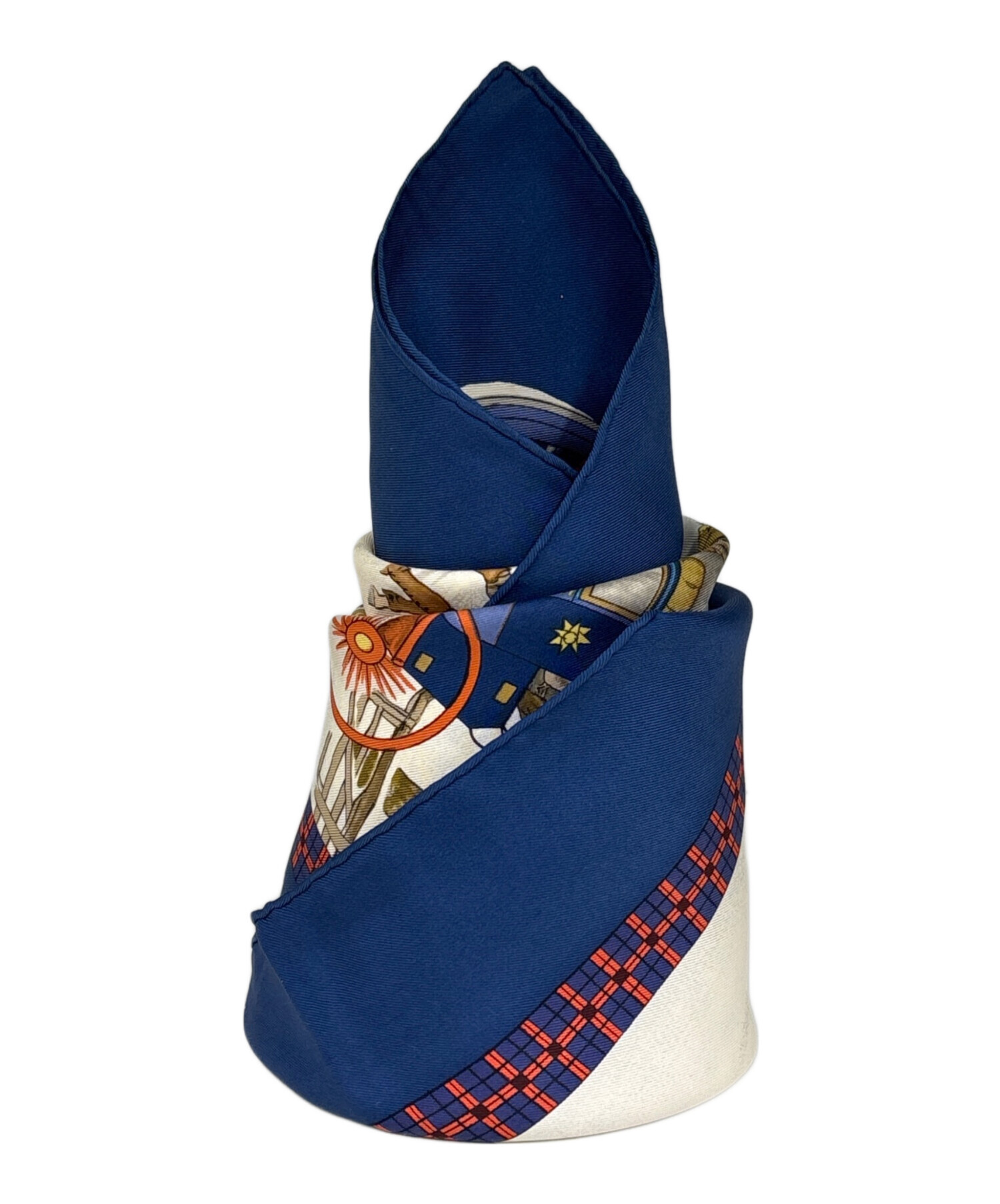 【未使用級・激レア】エルメス カレ90 海と騎兵隊 ネイビー スカーフ 中古・古着通販】HERMES (エルメス) スカーフ カレ90 The Bull＆Mouth