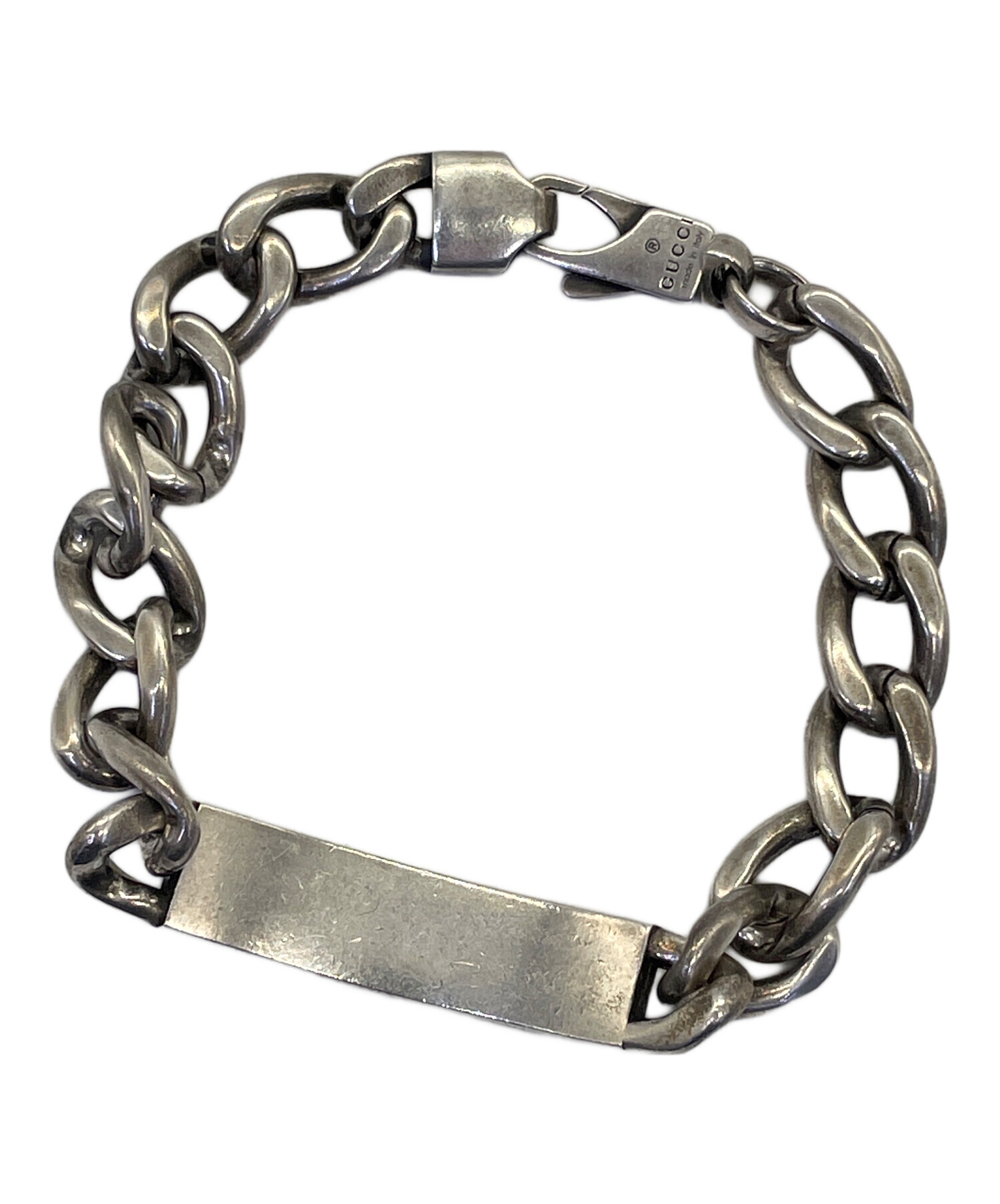 GUCCI ブレスレット シルバー 中古・古着通販】GUCCI (グッチ) シルバーブレスレット ターコイズ