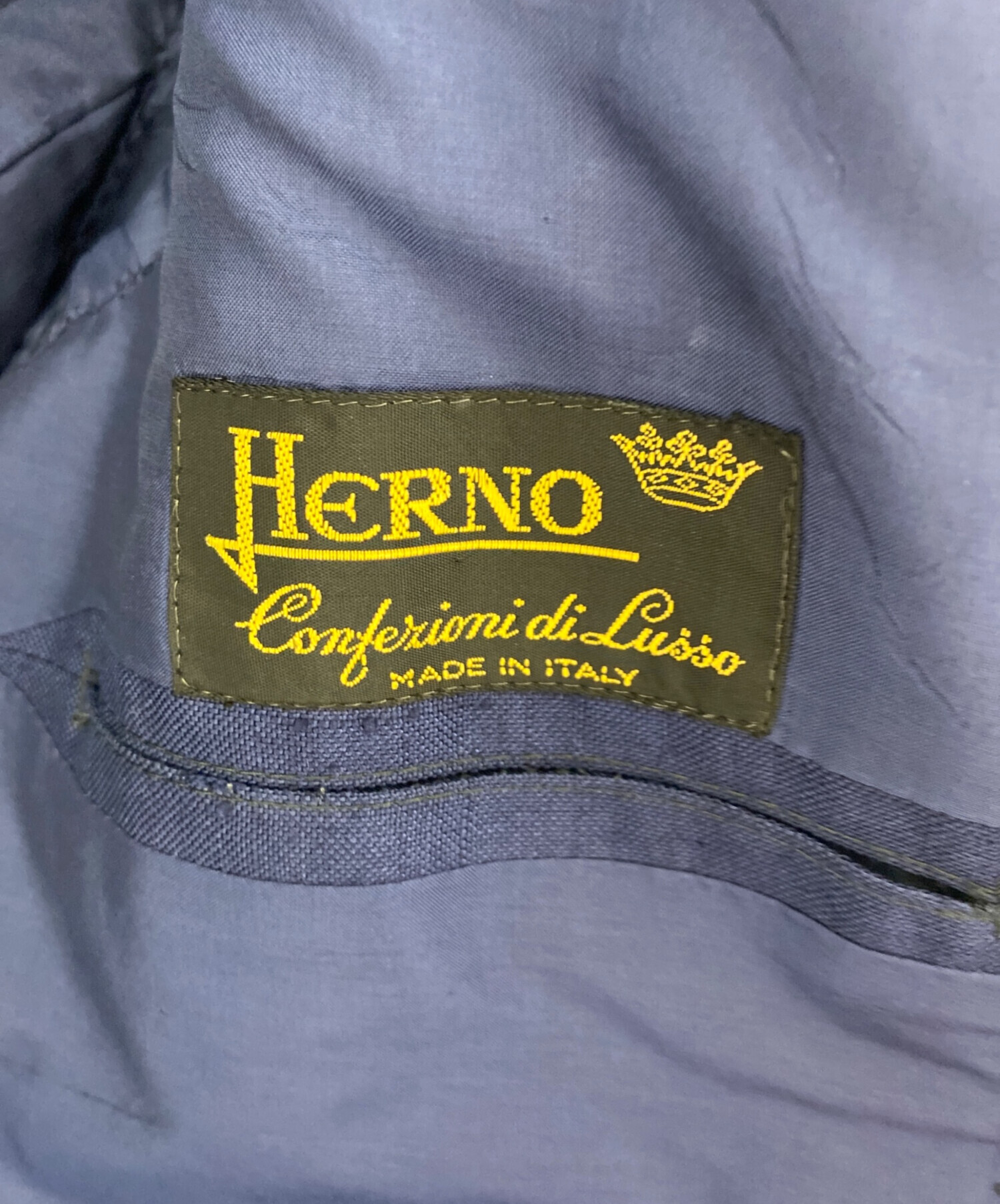 中古・古着通販】HERNO (ヘルノ) テーラードジャケット ネイビー