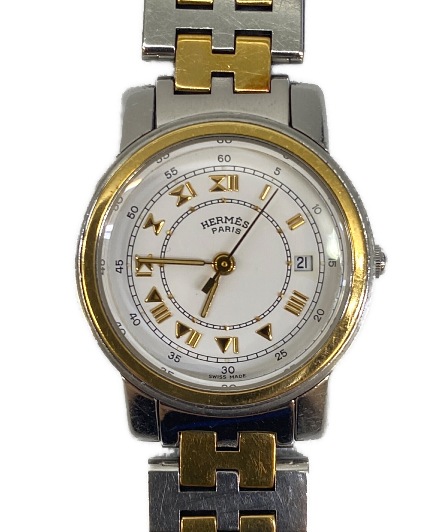 中古・古着通販】HERMES (エルメス) キャリック コンビ ホワイト 
