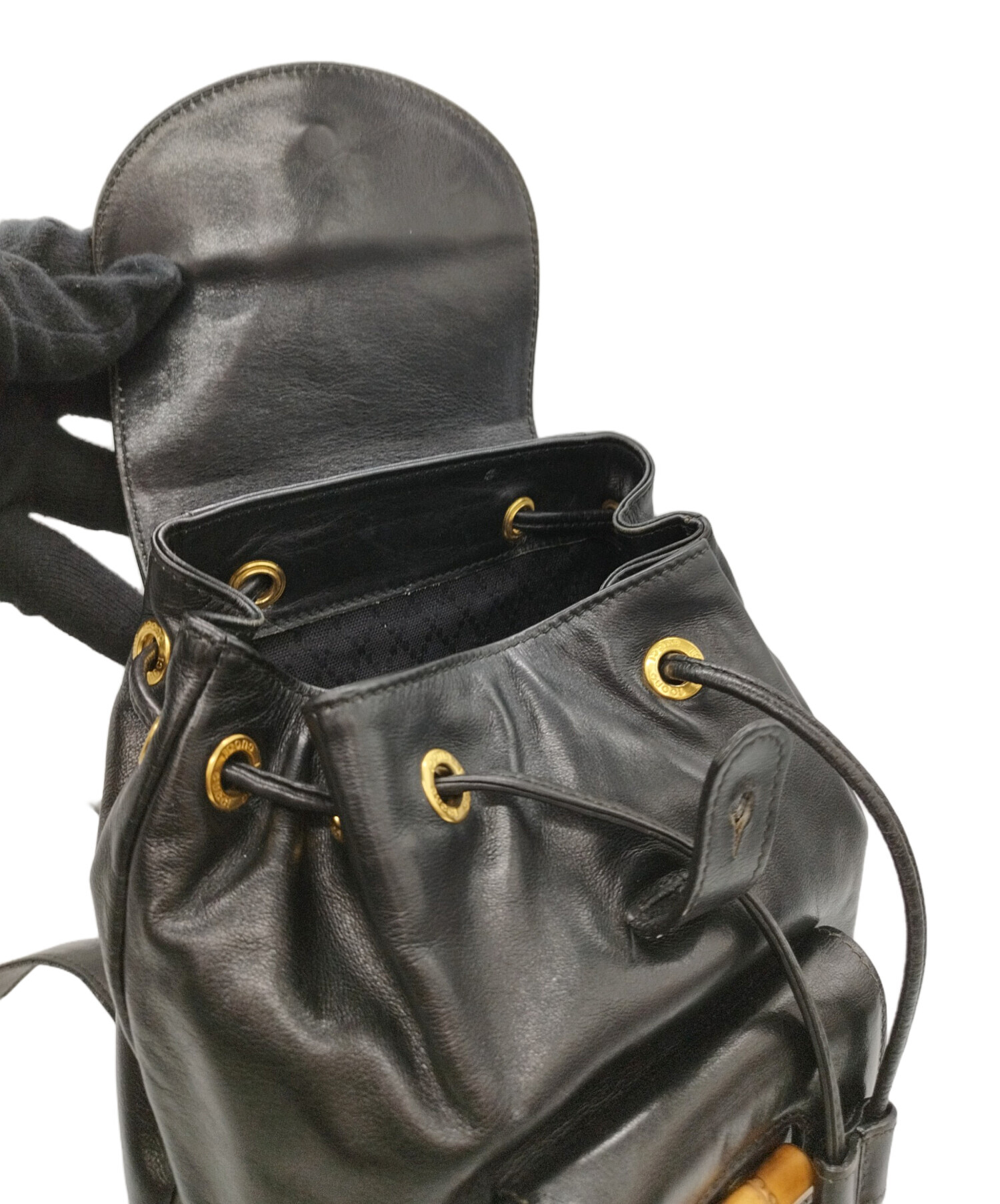 中古・古着通販】GUCCI (グッチ) リュック ブラック｜ブランド・古着