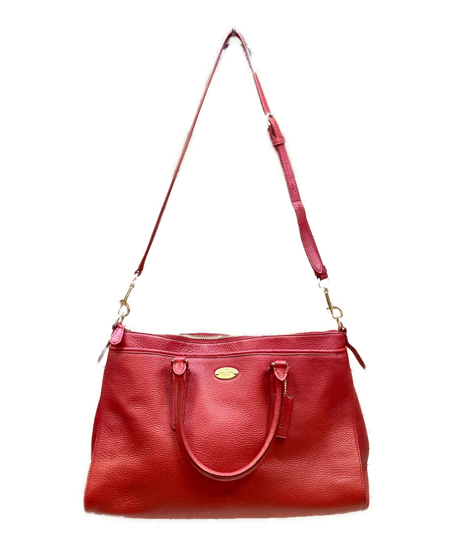 中古・古着通販】COACH (コーチ) 2WAYバッグ レッド｜ブランド・古着