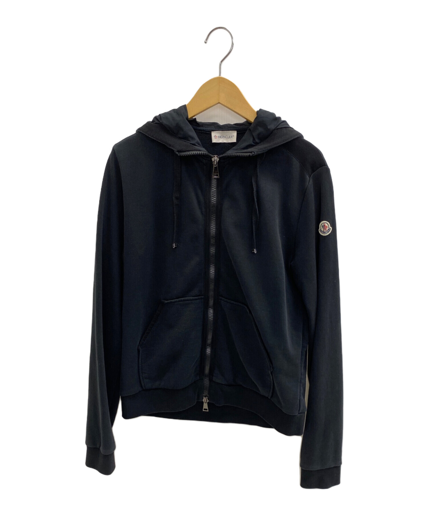 未使用☆レア　モンクレール　ジップパーカー　ロゴ　フーディー MONCLER モンクレール HOODIE ZIP フーディ ジップアップ