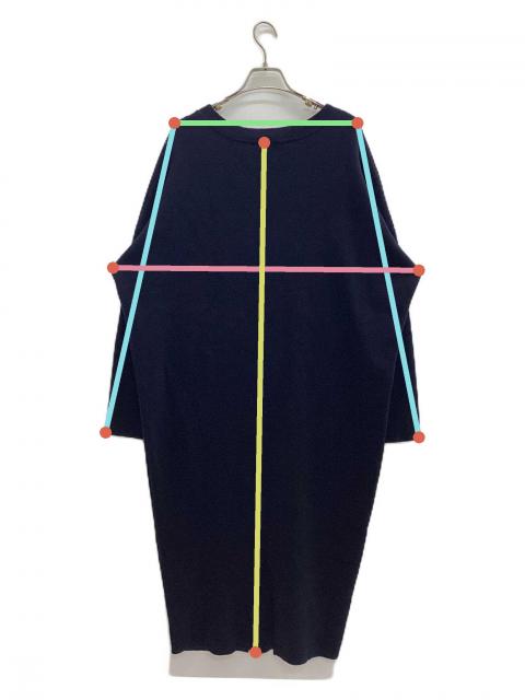 中古・古着通販】ENFOLD (エンフォルド) ニットワンピース ネイビー