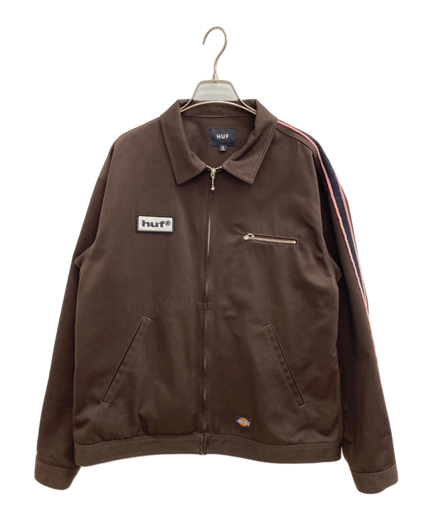 HUF × DICKIES / ブルゾン/M/コットン/ブラウン/×DICKIES/EISENHOWER JACKET 中古・古着通販】HUF (ハフ) Dickies (ディッキーズ) EISENHOWER