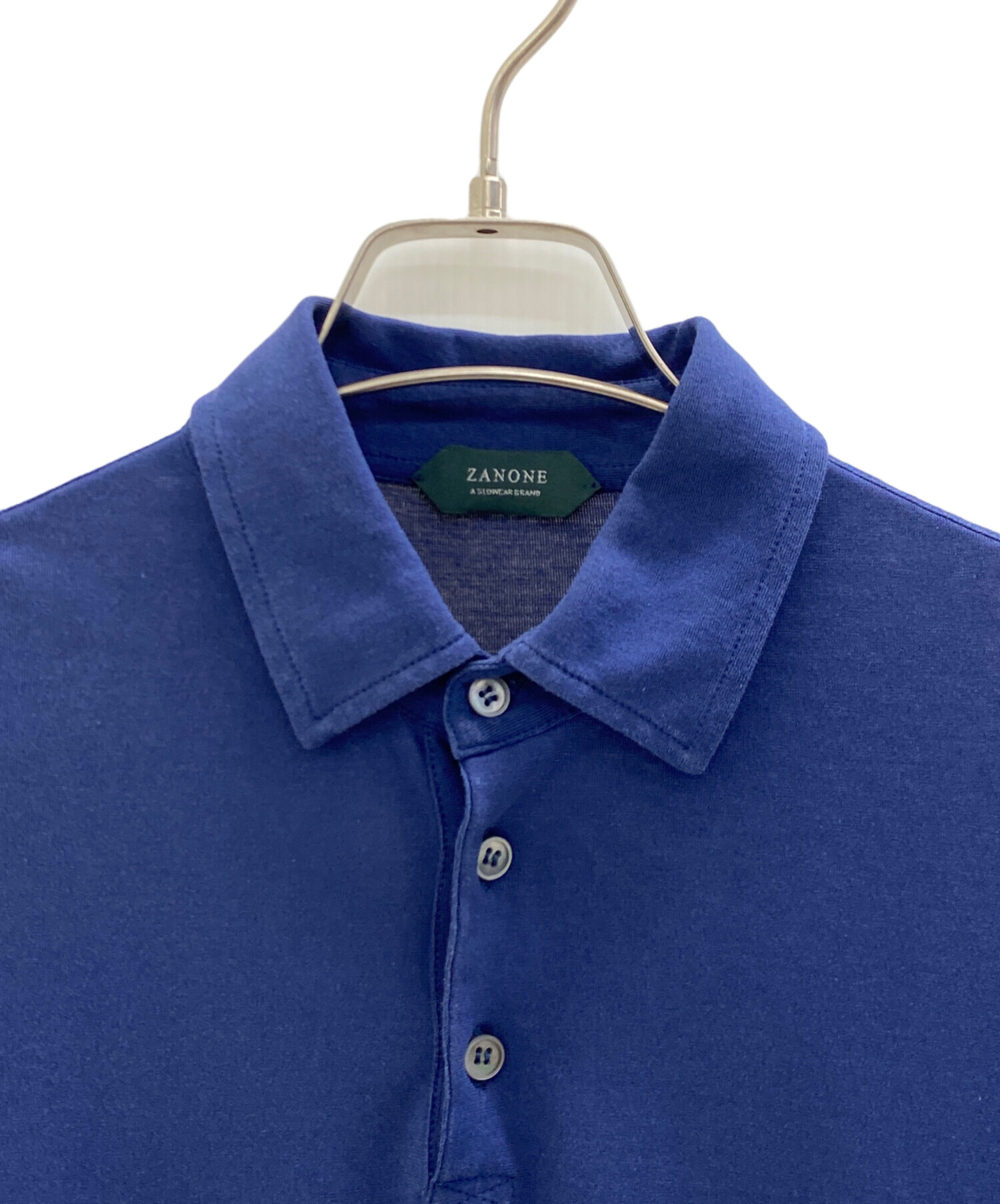 中古・古着通販】Zanone (ザノーネ) ポロシャツ ネイビー サイズ:48 