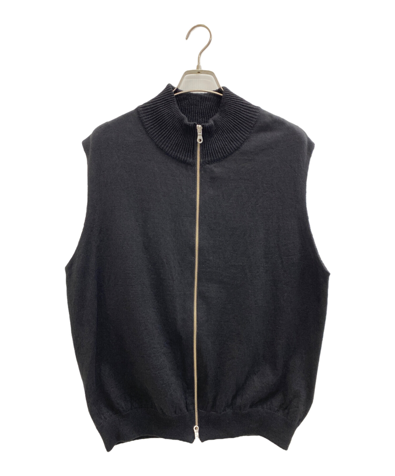 【25AW】walenode ウェルノード ヤク ニットベスト 中古・古着通販】walenode (ウェルノード) ニットベスト ブラック