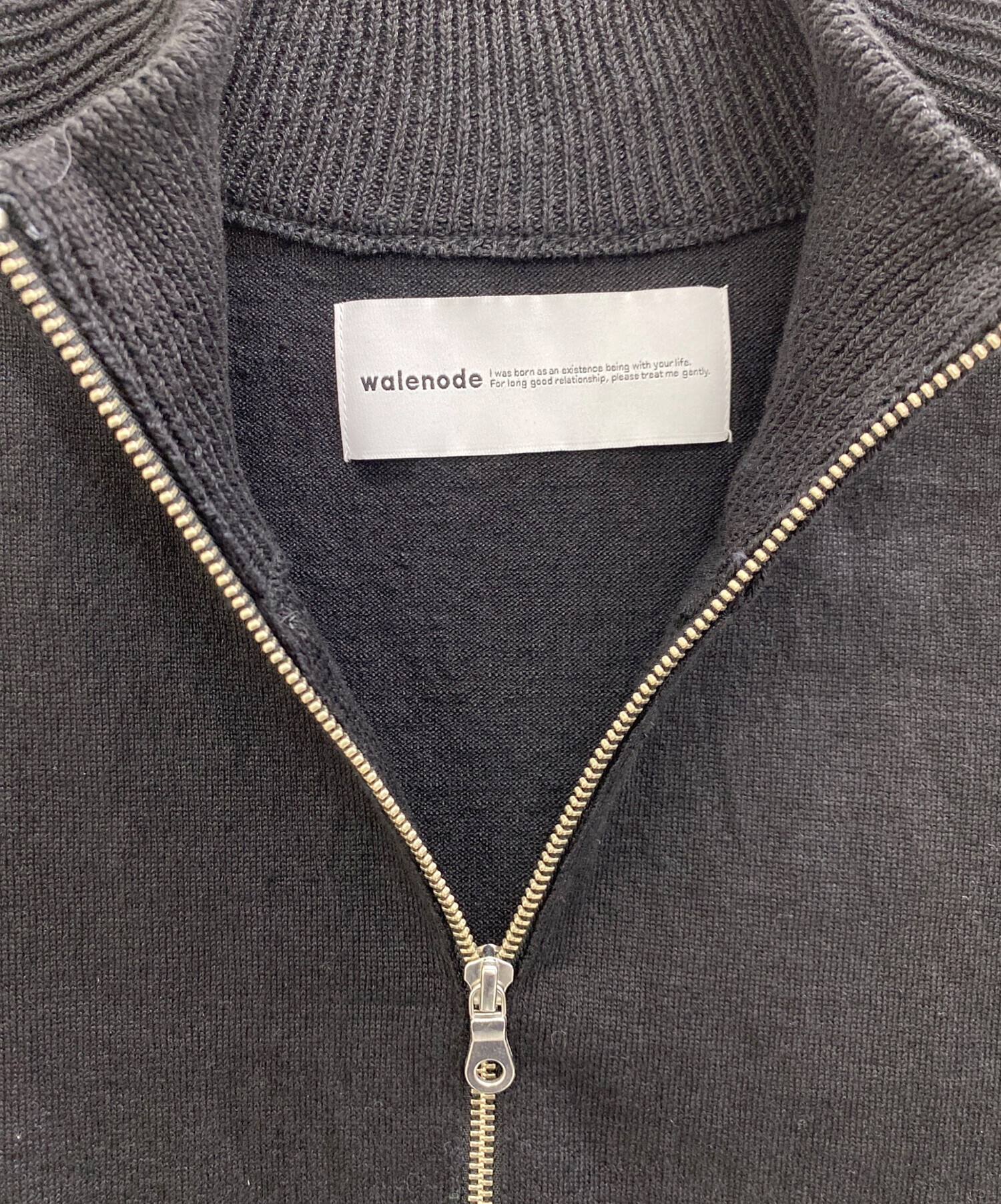 中古・古着通販】walenode (ウェルノード) ニットベスト ブラック