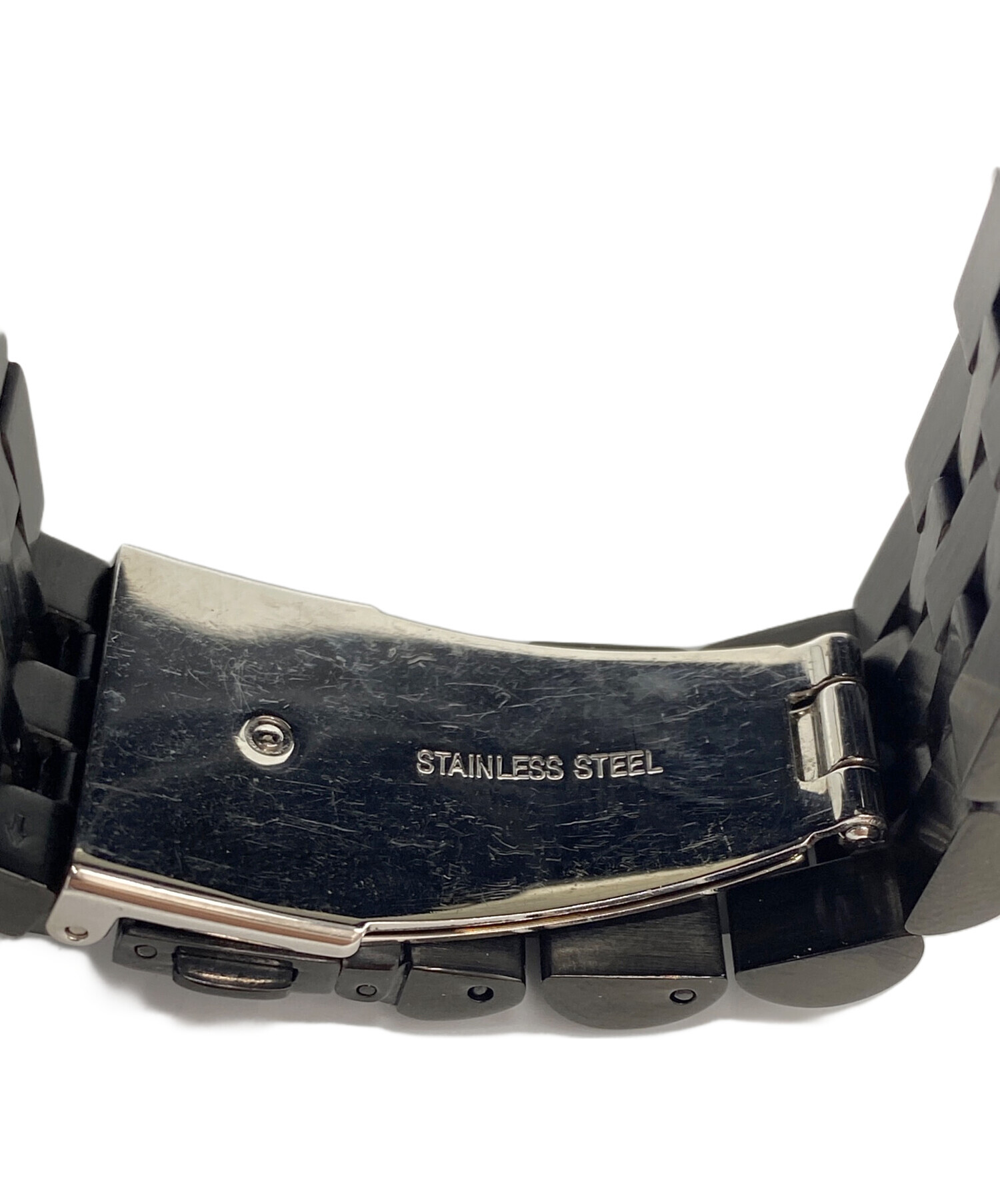 【希少品】(中古品)マイケルコース MK-8479 ガンメタブラック メンズ 中古・古着通販】MICHAEL KORS (マイケルコース) 腕時計 ブラック