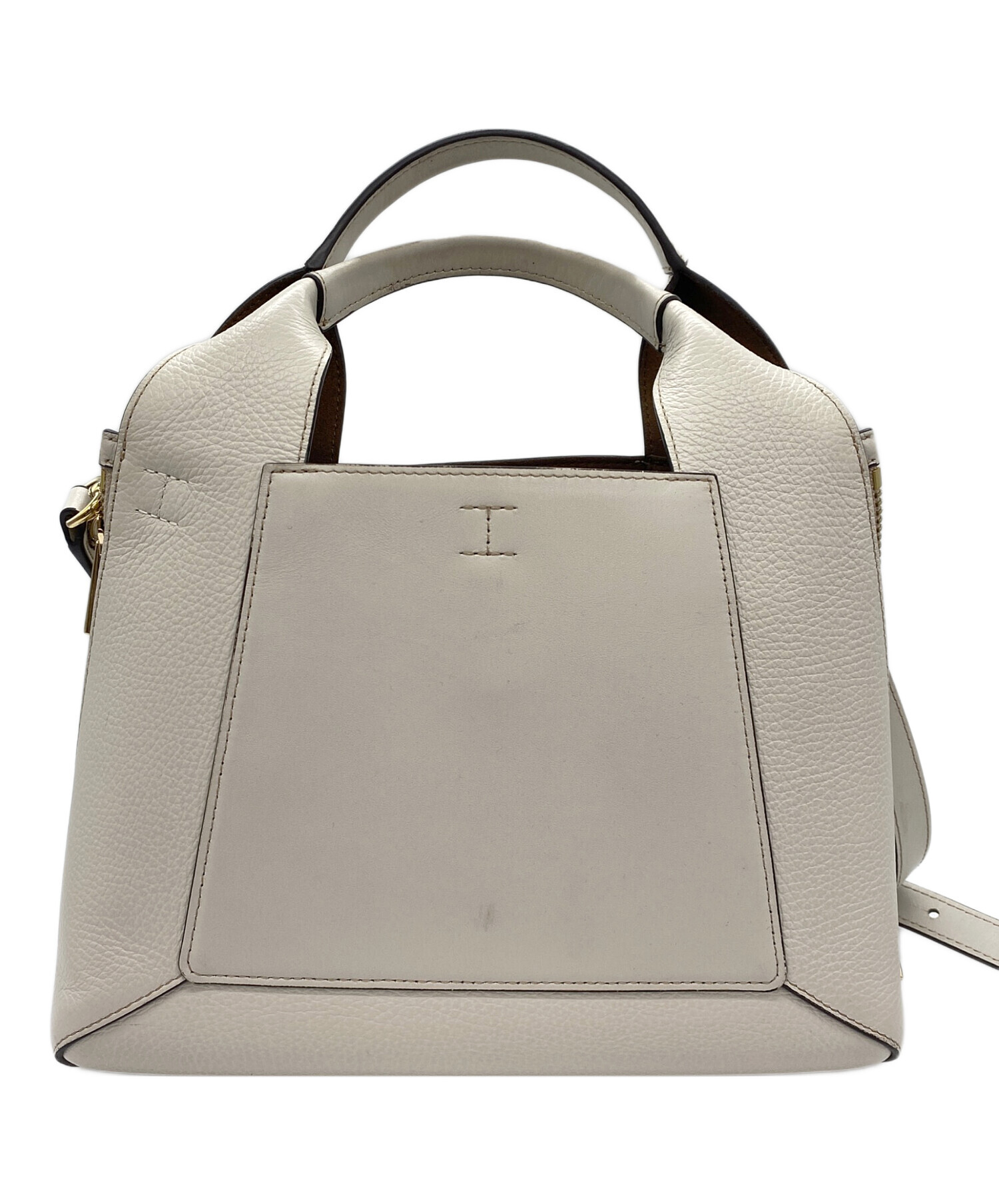 美品 FURLA フルラ Gilda M TOTE レザー 2WAY ハンドバッグ ショルダーバッグ ベージュ レディース 古着 中古 USED FURLA（フルラ） ショルダーバッグ レディース GILDA 2way バイカラー
