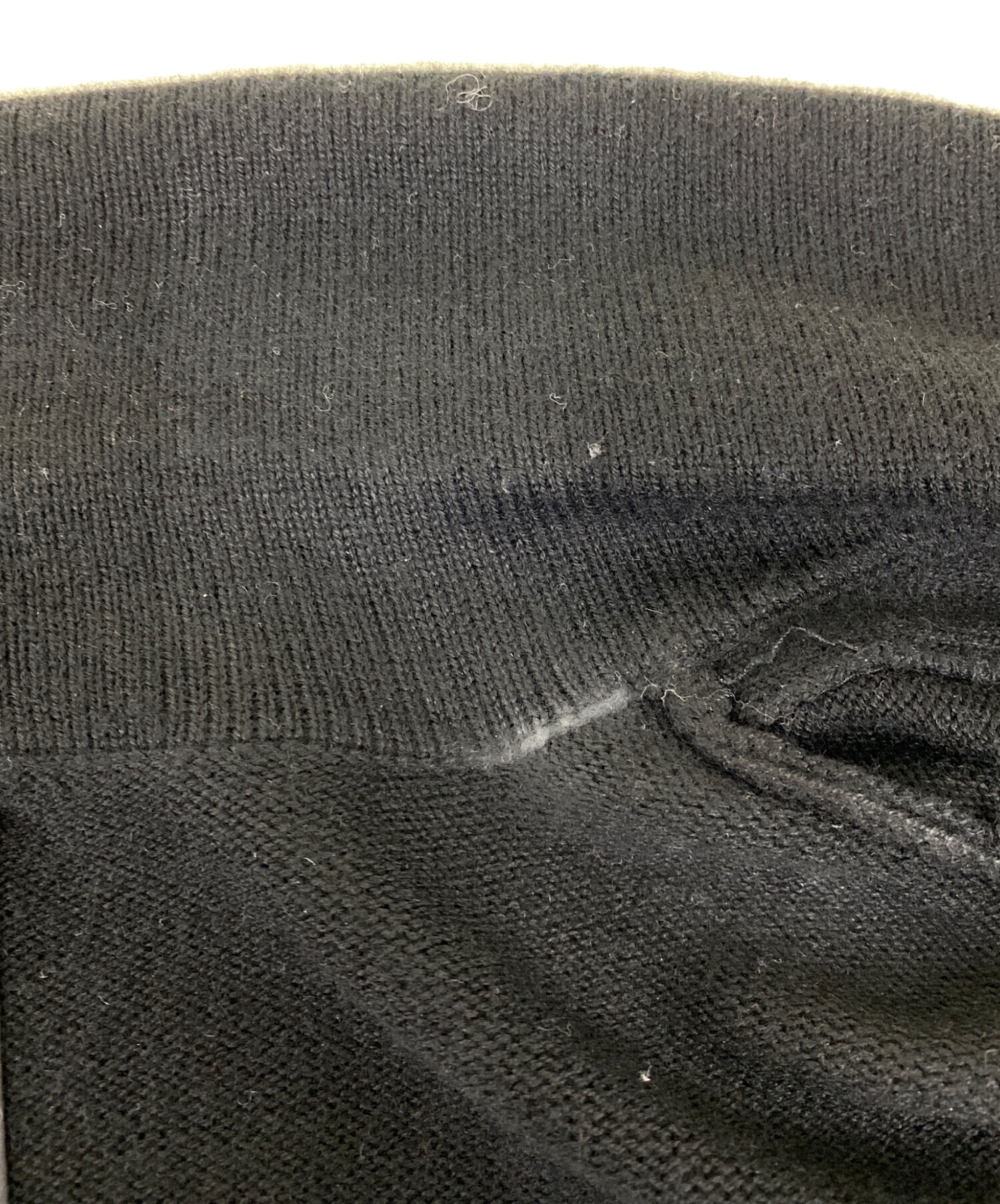 中古・古着通販】Denham (デンハム) ニットジャケット ブラック サイズ