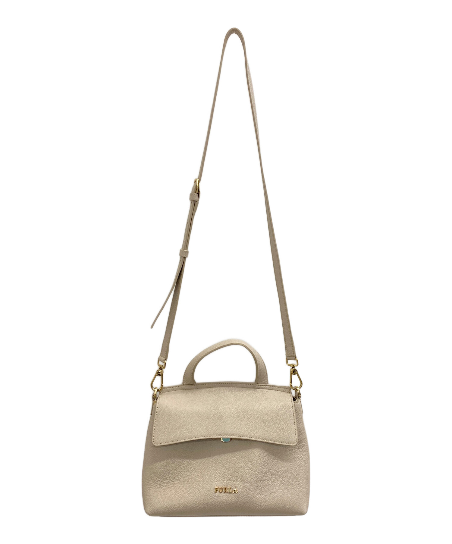 中古・古着通販】FURLA (フルラ) ショルダーバッグ ベージュ｜ブランド 