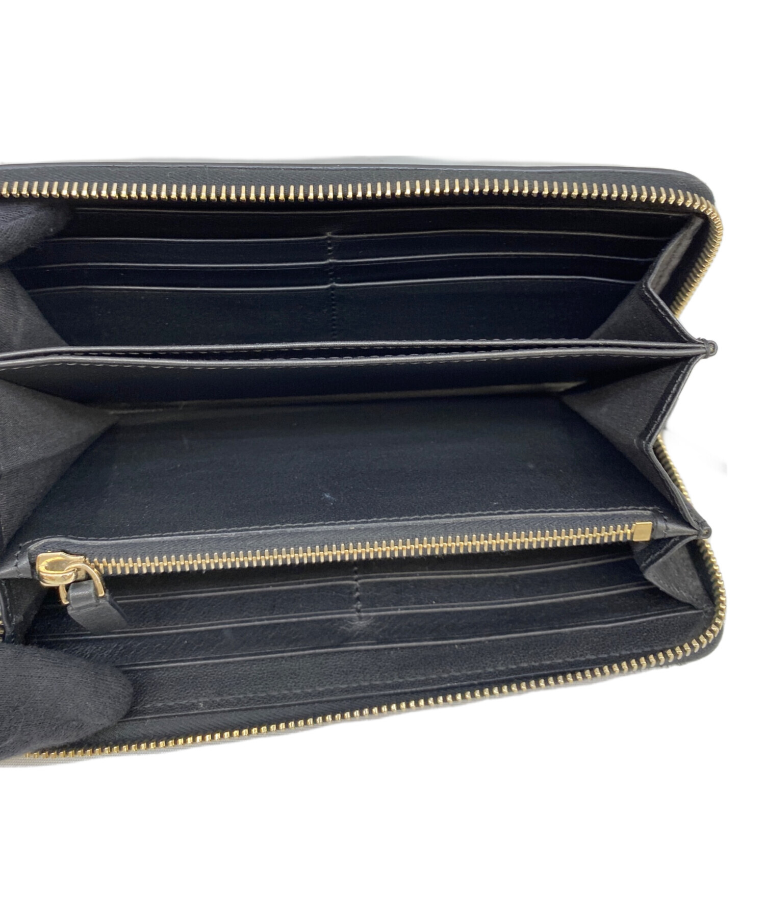 中古・古着通販】VALENTINO (ヴァレンティノ) 長財布 ブラック 