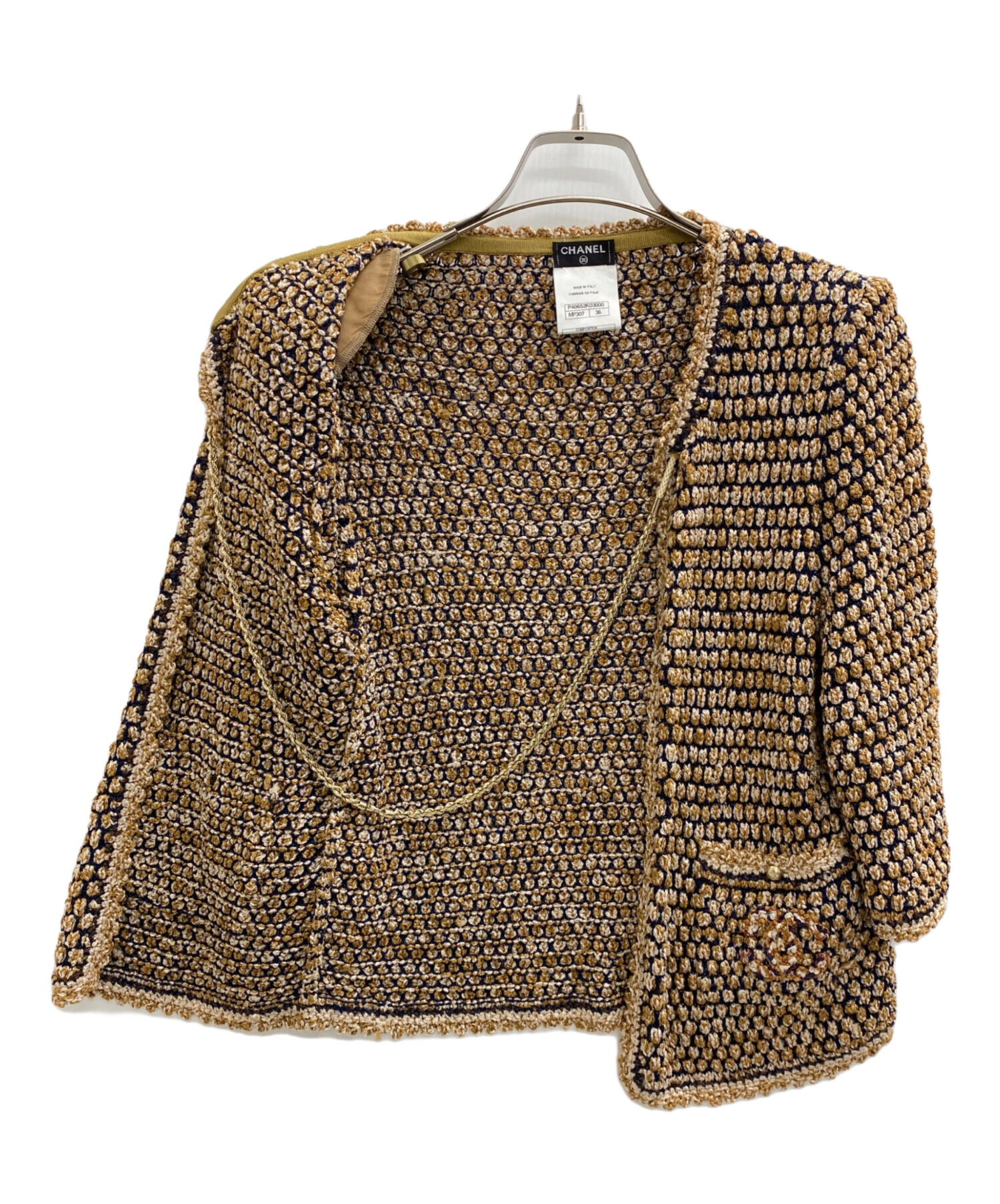 シャネル CHANEL 36 セットアップスーツ　試着のみ 中古・古着通販】CHANEL (シャネル) セットアップ オレンジ サイズ:36