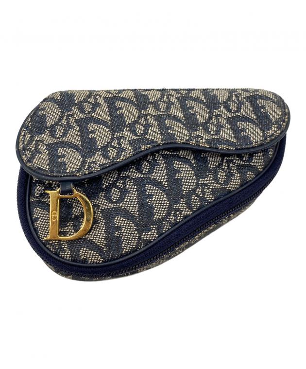 Christian Dior サドルポーチ ガリアーノ期ヴィンテージ トロッター Christian Dior サドルポーチ ガリアーノ期ヴィンテージ