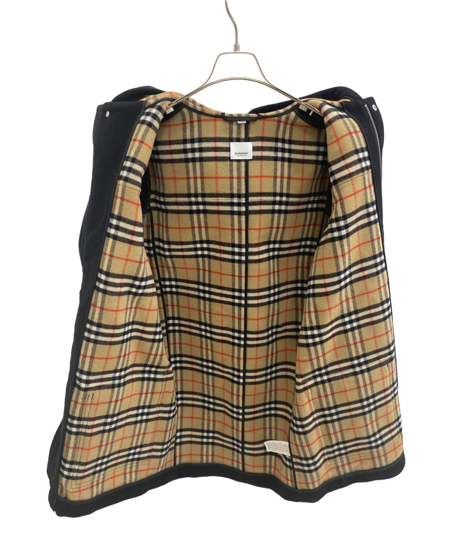 中古・古着通販】BURBERRY (バーバリー) ダッフルコート ブラック