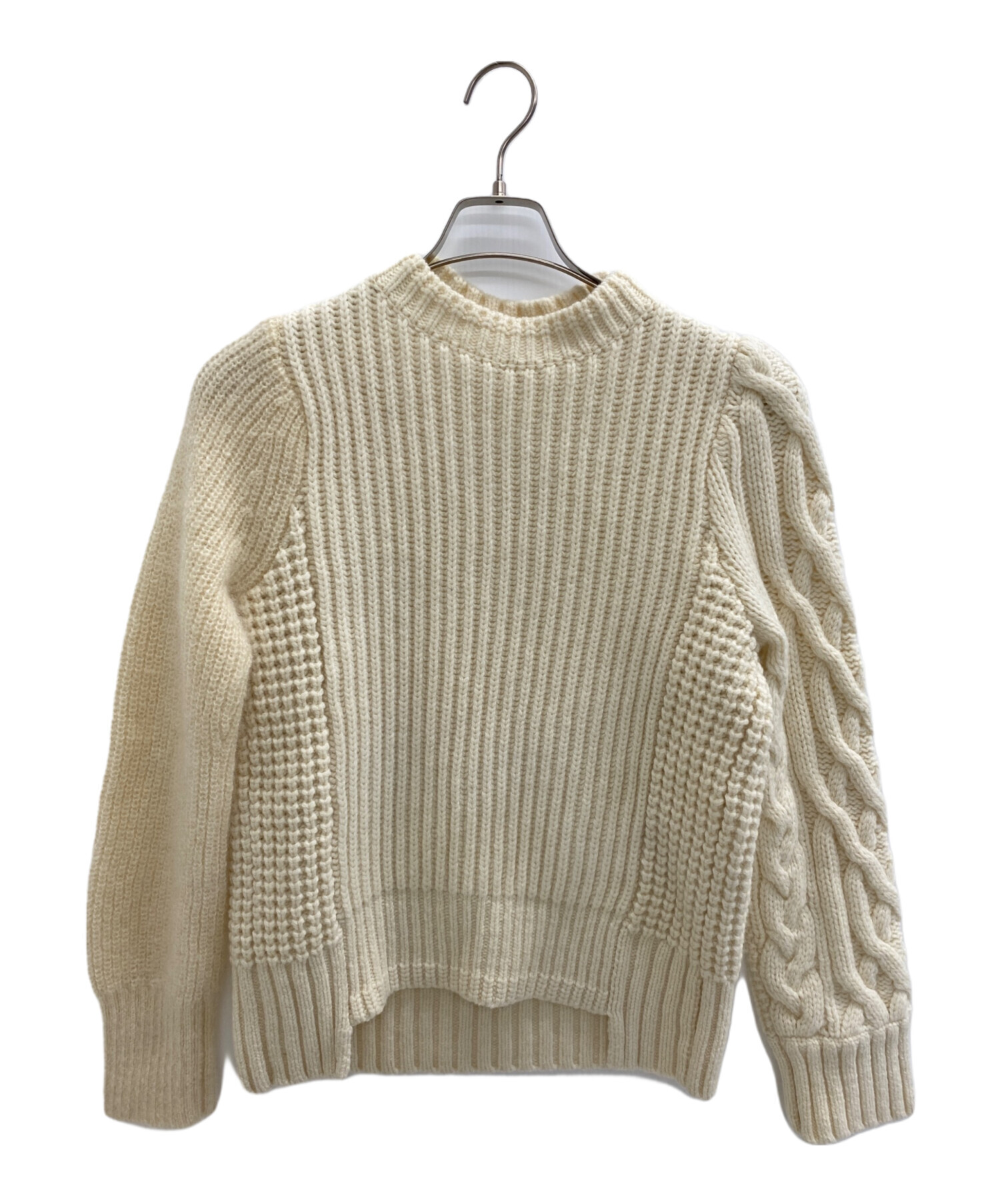 中古・古着通販】sacai (サカイ) Wool Mohair Knit Pullover クリーム