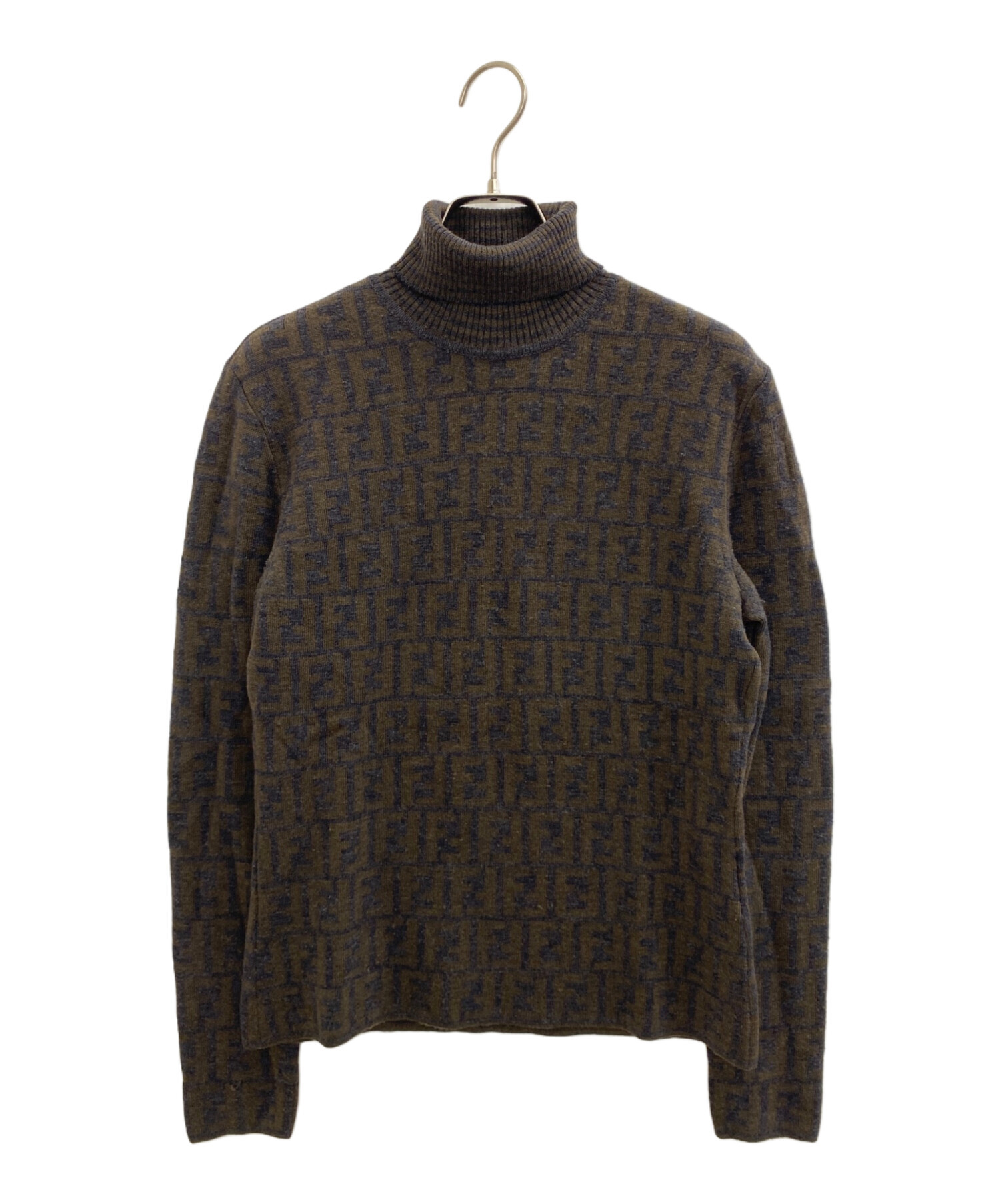 中古・古着通販】FENDI (フェンディ) タートルネックニット グレー 