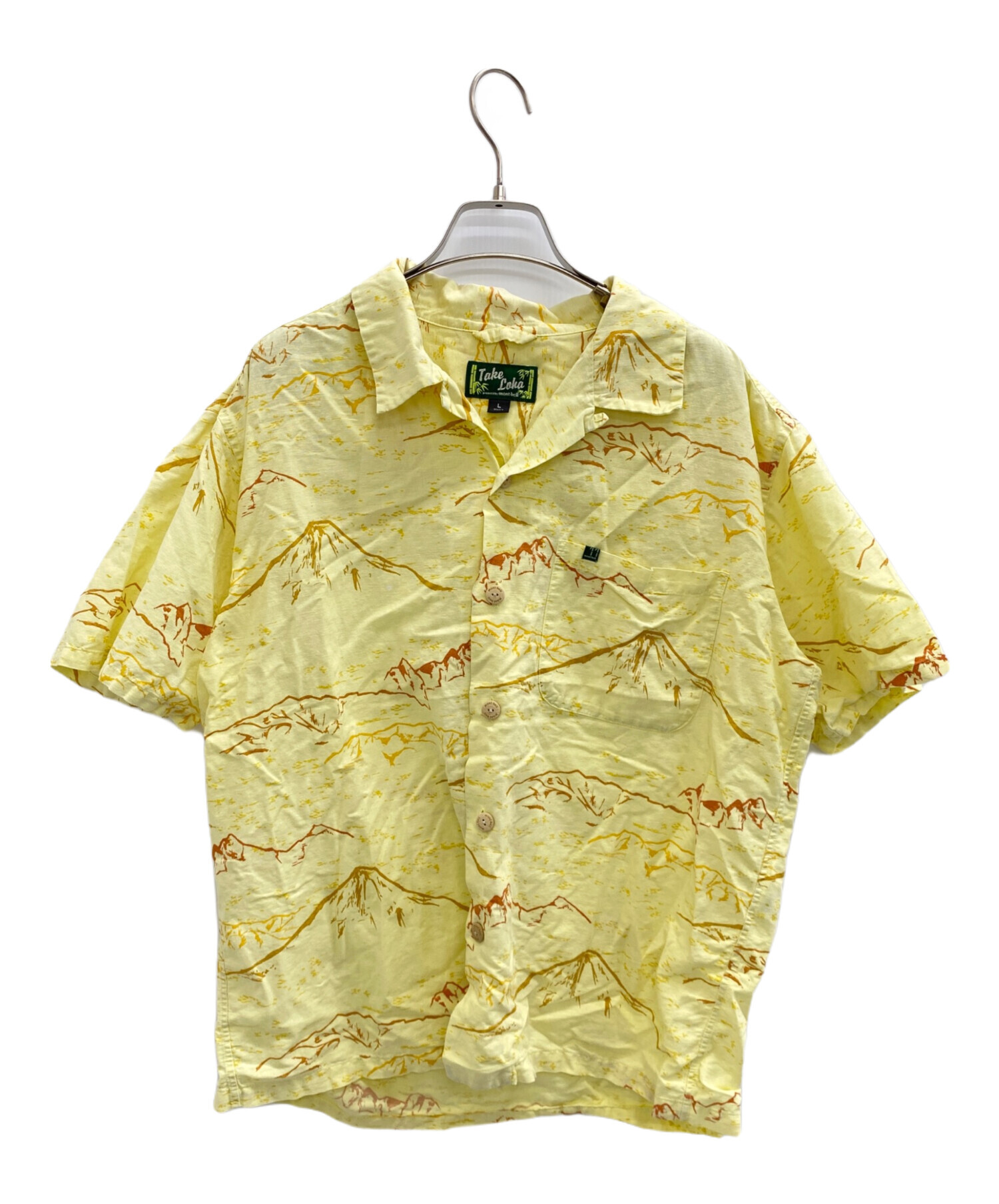中古・古着通販】mont-bell (モンベル) 半袖シャツ イエロー サイズ:L 