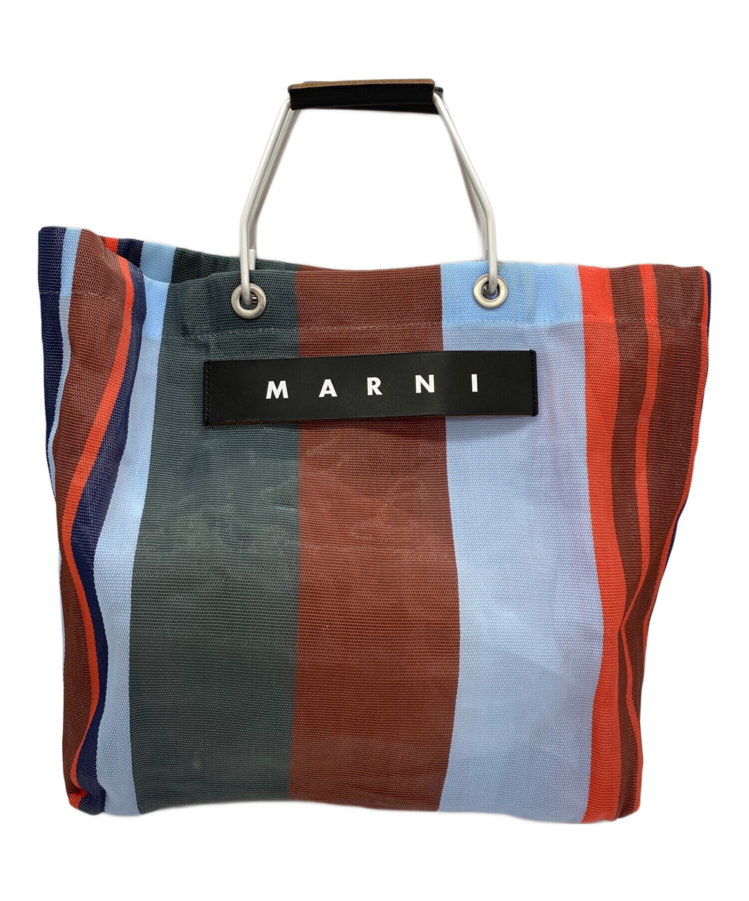 中古・古着通販】MARNI (マルニ) トートバッグ ネイビー×レッド 