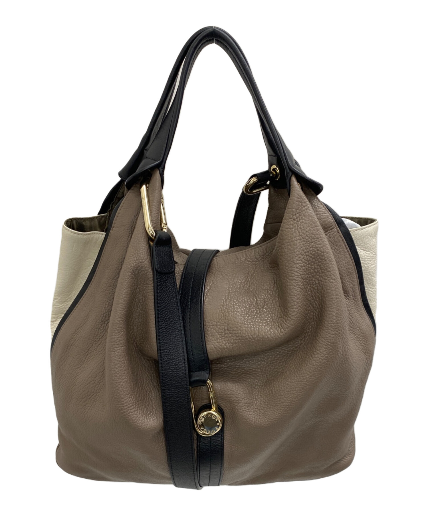 【美品】フルラ　2WAY グレージュ　ST取り外し可 中古・古着通販】FURLA (フルラ) 2WAYショルダーバッグ グレージュ