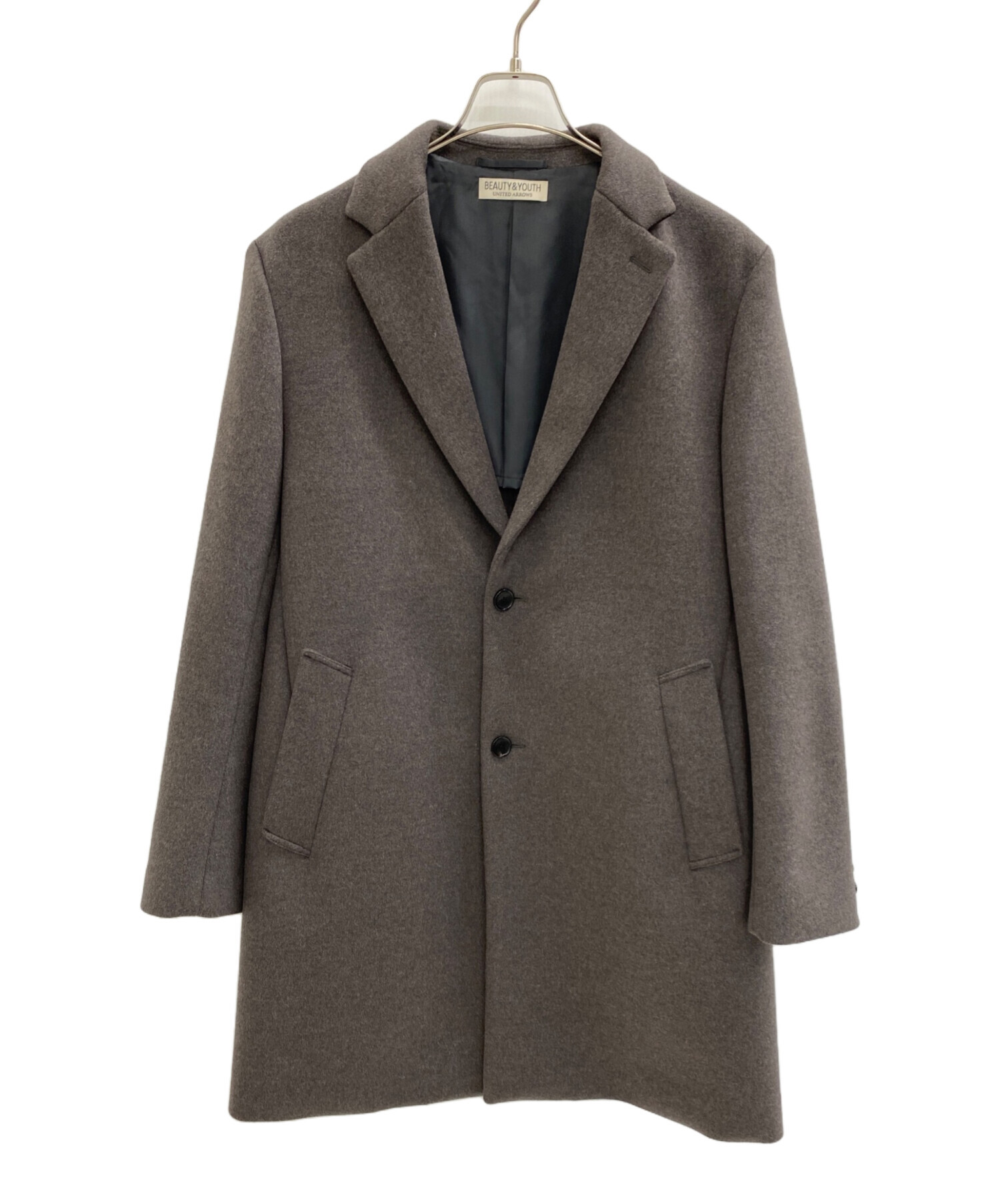 UNITED ARROWS チェスターコート グレーxlサイズ BEAUTY＆YOUTH UNITED